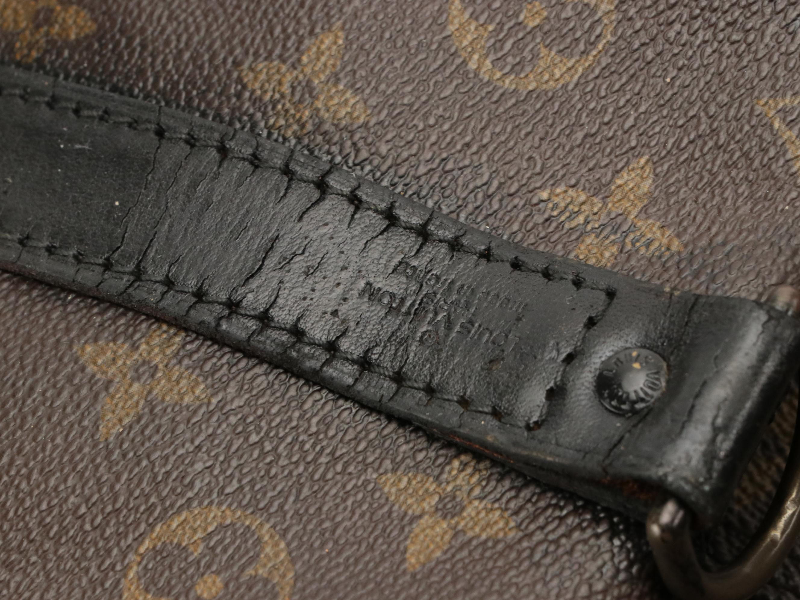 Louis Vuitton Keepall Bandoulière 55 Duffel Bag in Monogram Canvas and Leather