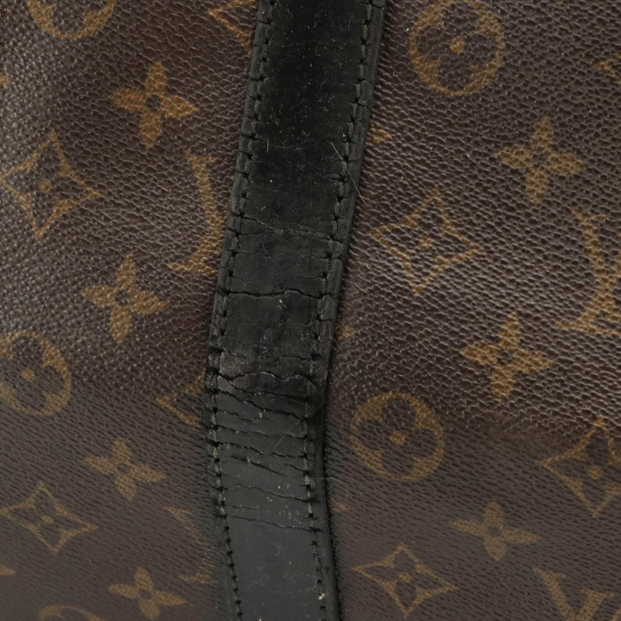 Louis Vuitton Keepall Bandoulière 55 Duffel Bag in Monogram Canvas and Leather