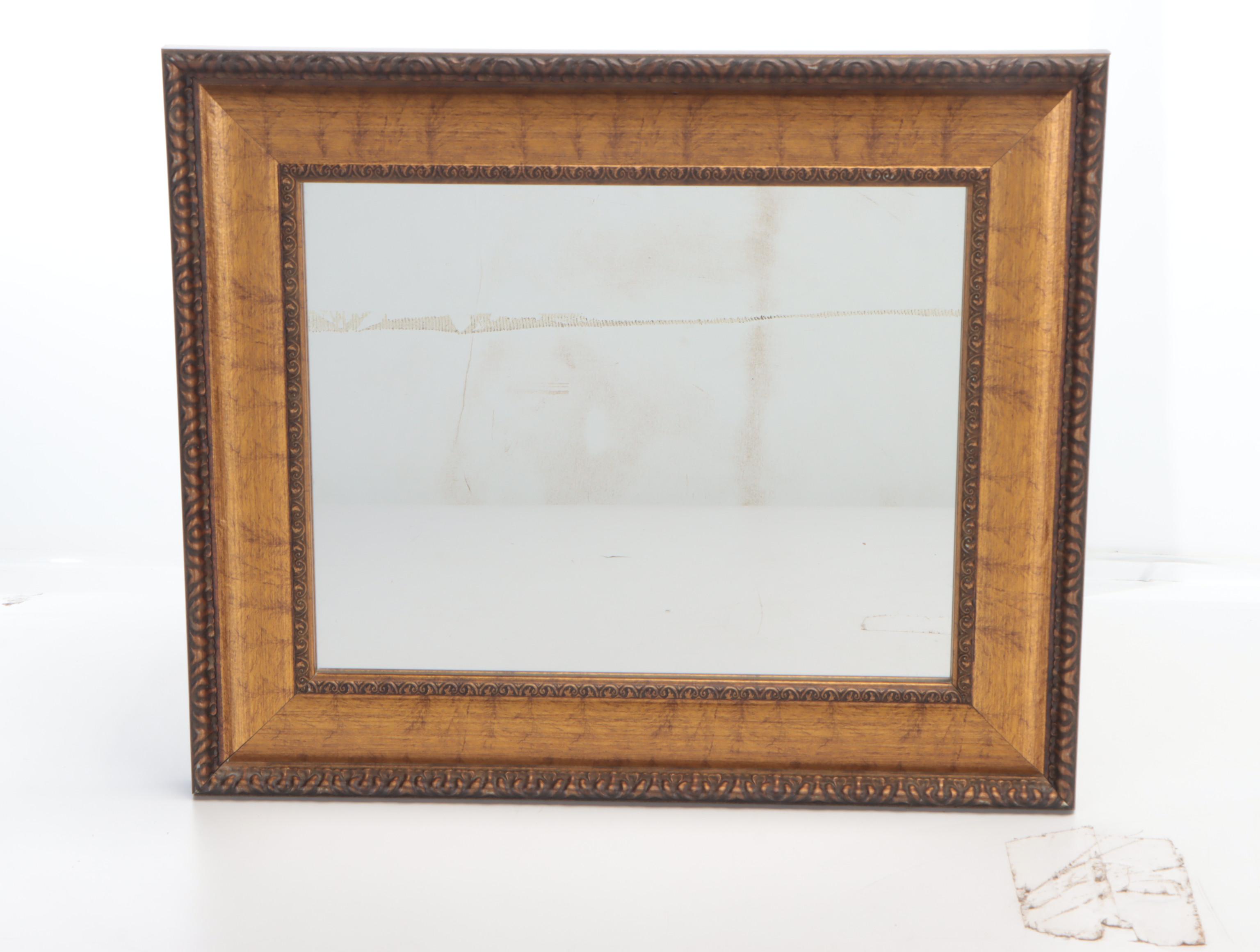 Marbleized Spiral Baluster Form Lamp With Easel Back Picture Frame