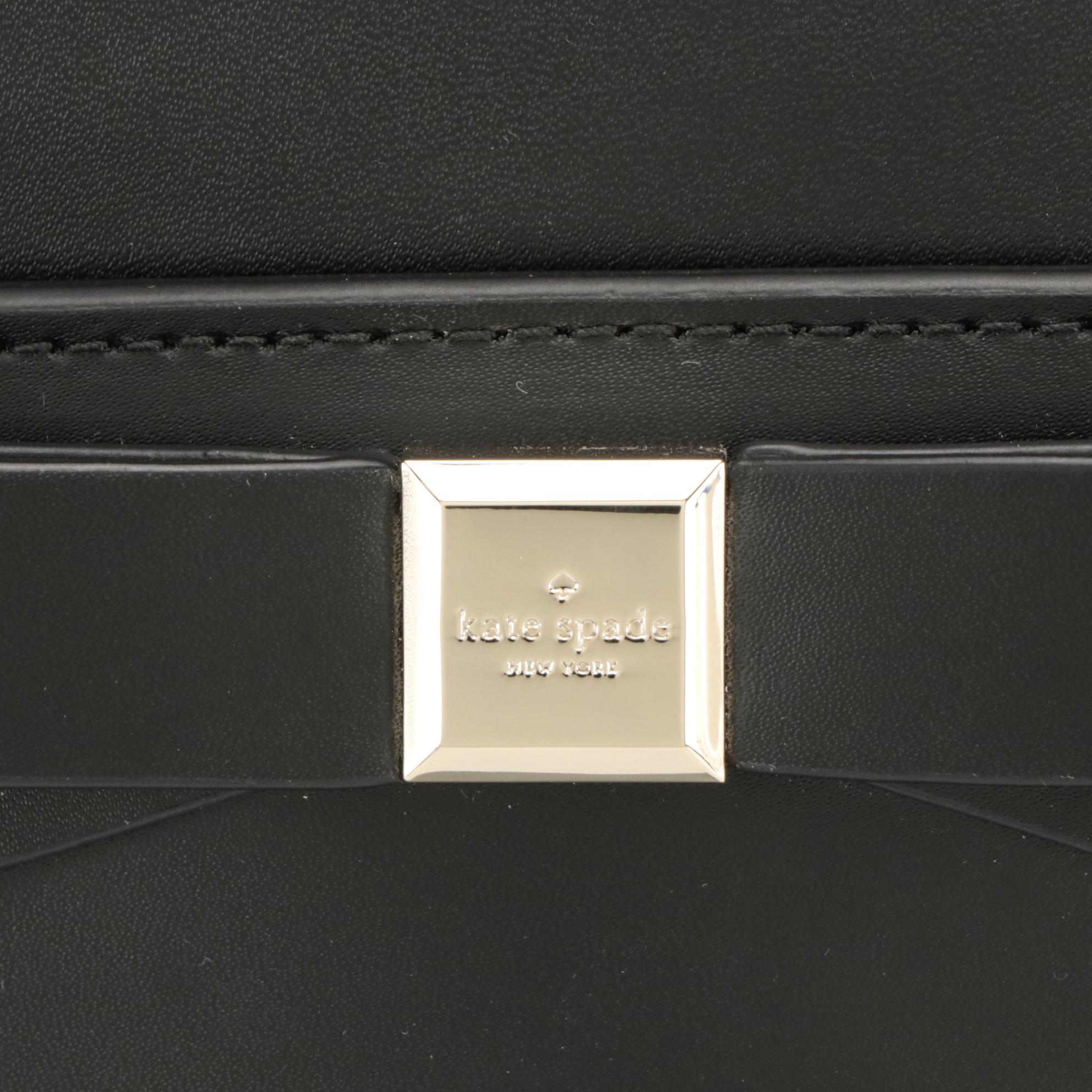 Kate Spade Montford Park Jovie Shoulder Bag in Black Coated Leather