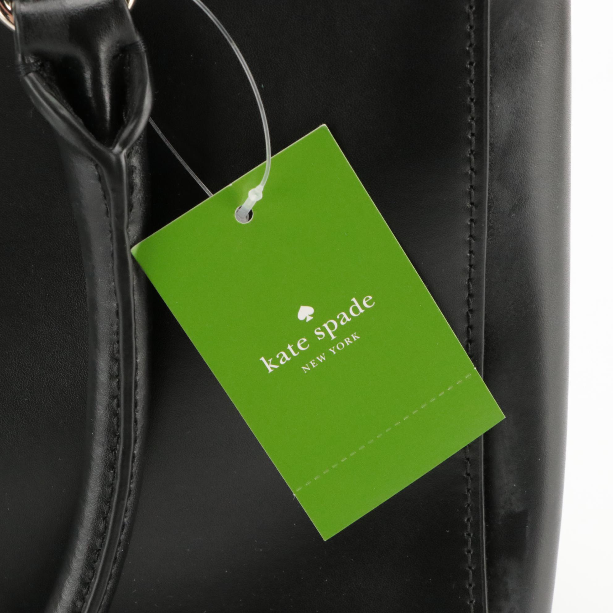 Kate Spade Montford Park Jovie Shoulder Bag in Black Coated Leather