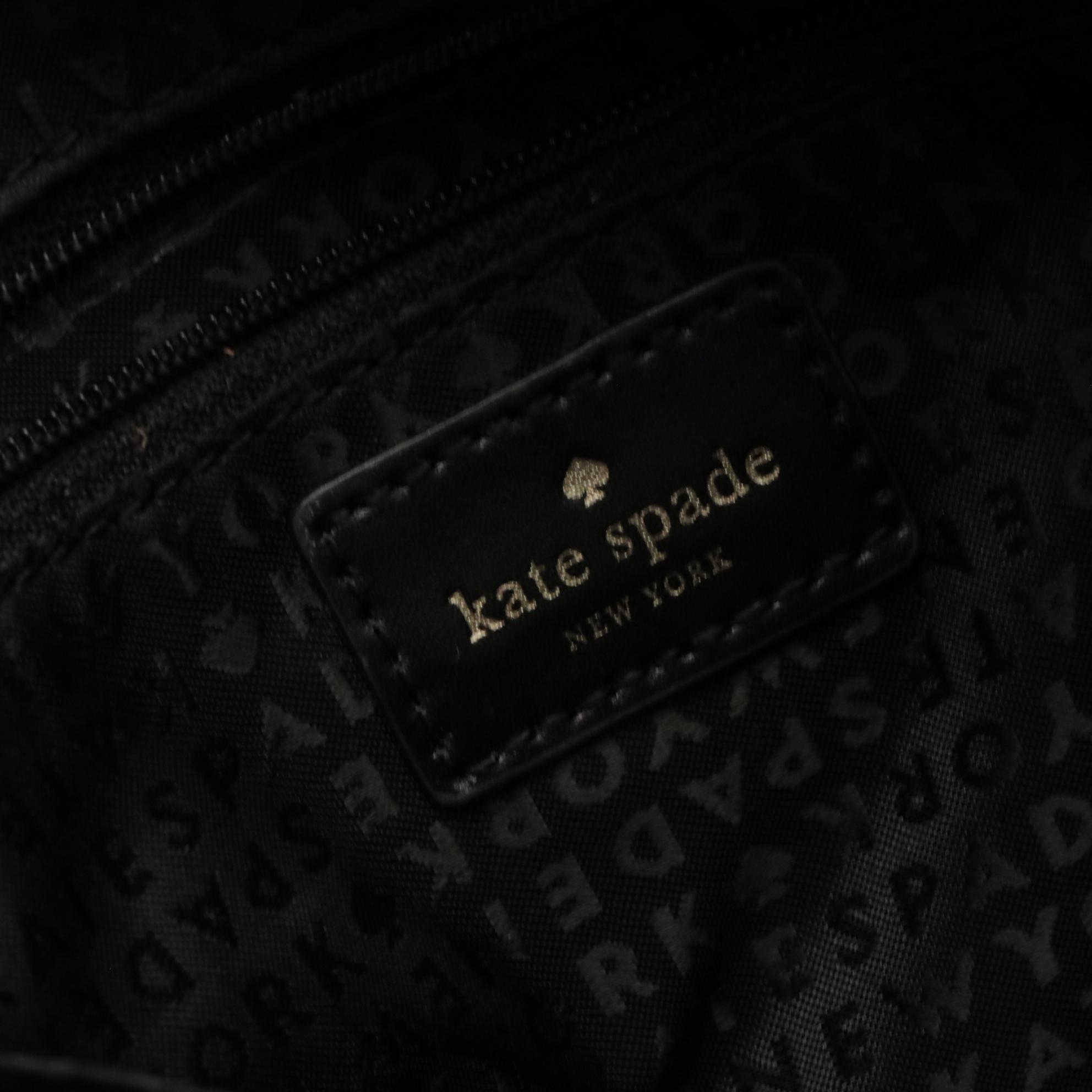 Kate Spade Montford Park Jovie Shoulder Bag in Black Coated Leather