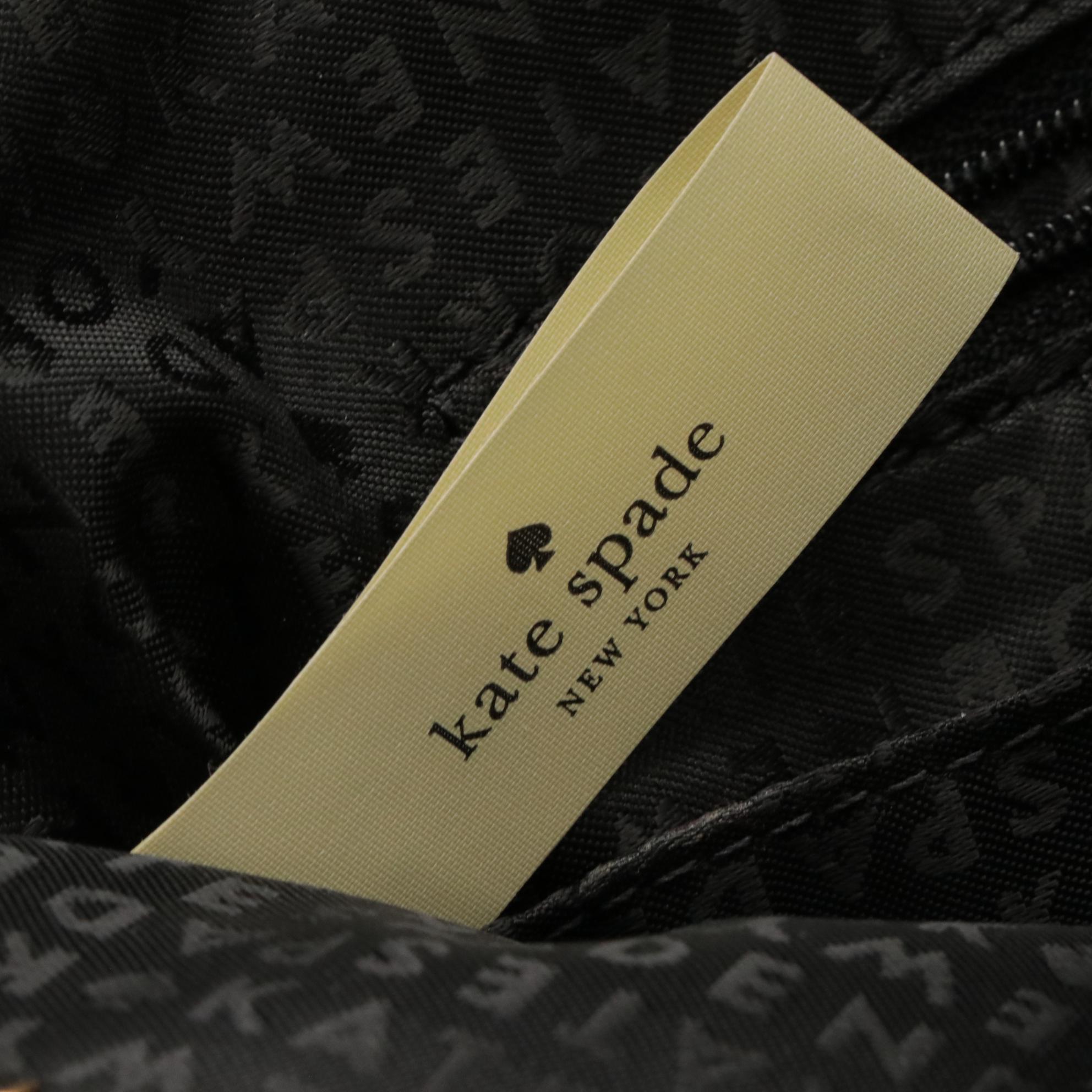 Kate Spade Montford Park Jovie Shoulder Bag in Black Coated Leather