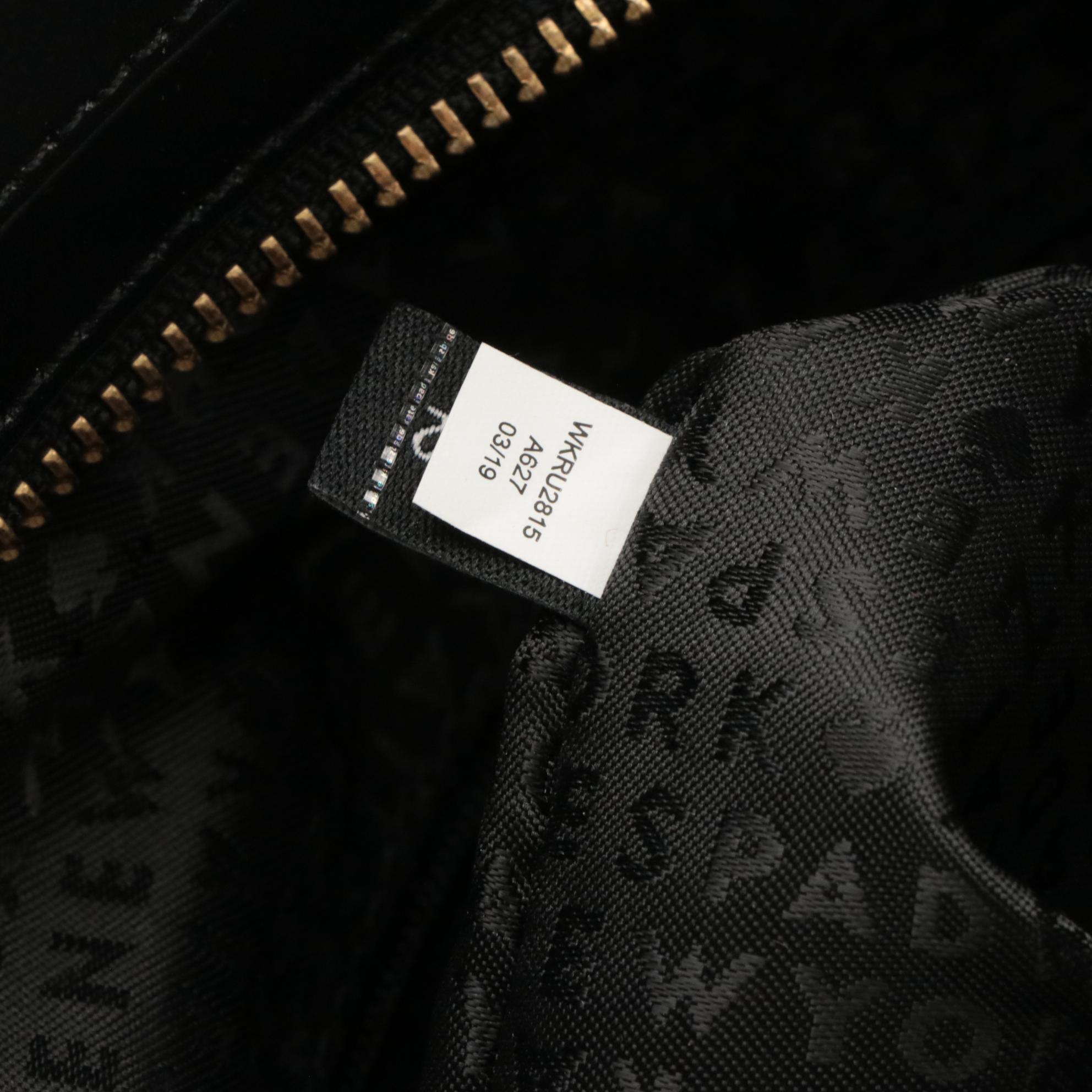 Kate Spade Montford Park Jovie Shoulder Bag in Black Coated Leather