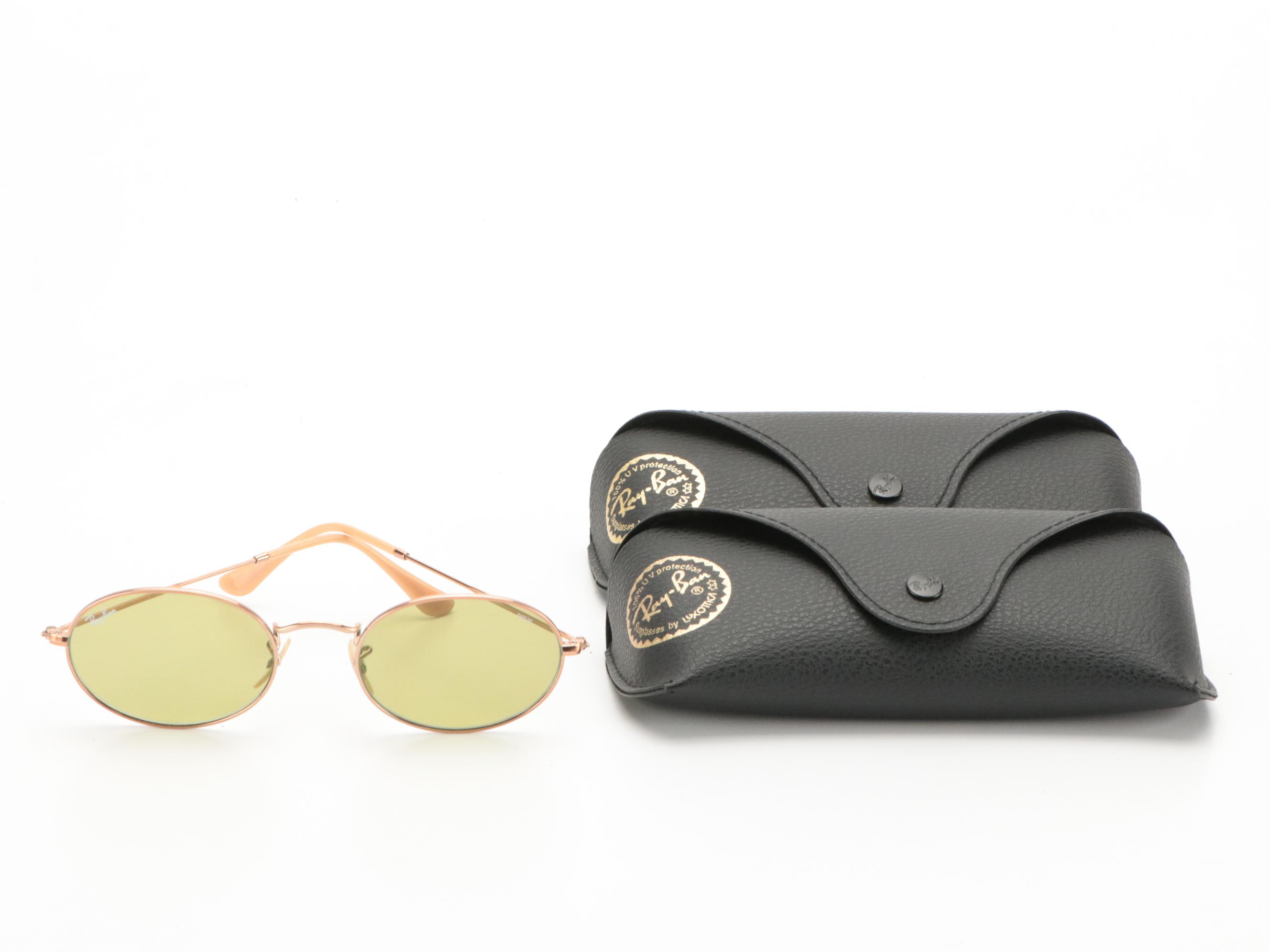 Ray-Ban RB3547N Evolve Oval Sunglasses with Case