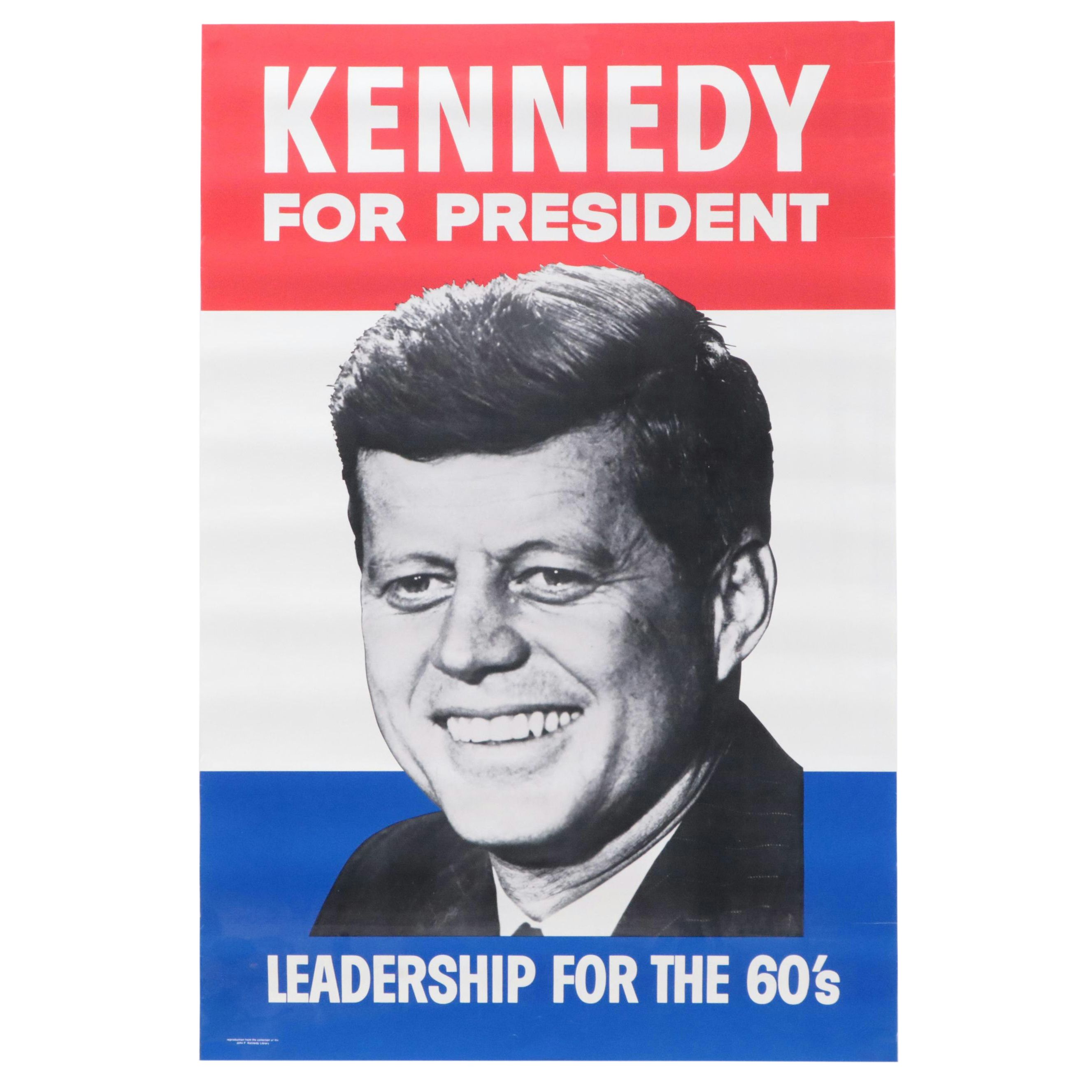 John F. Kennedy Political Poster