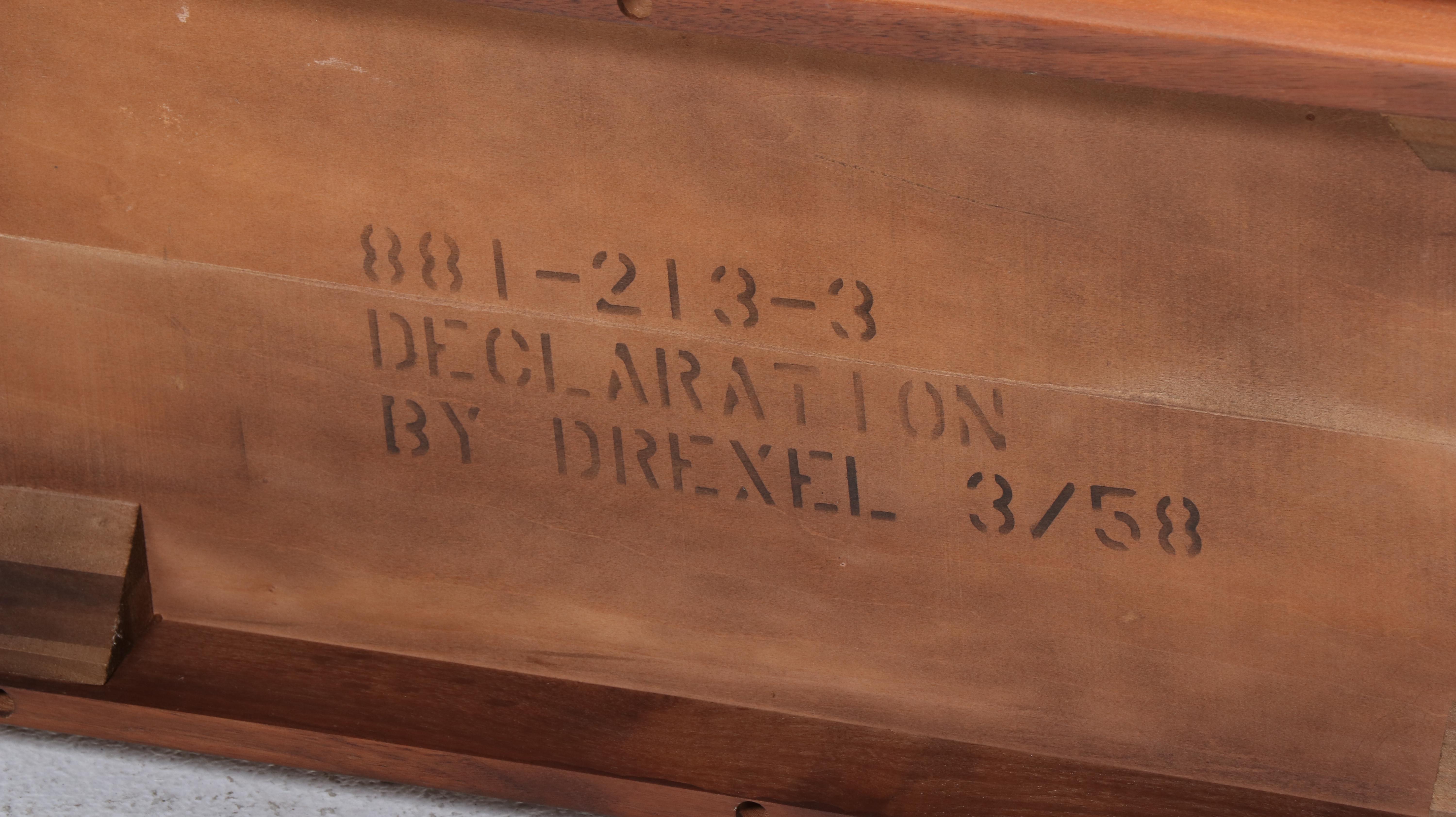Kipp Stewart for Drexel "Declaration" Mid Century Modern Walnut Coffee Table