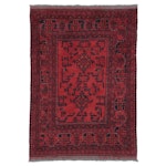 3'4 x 4'11 Hand-Knotted Afghan Kunduz Accent Rug
