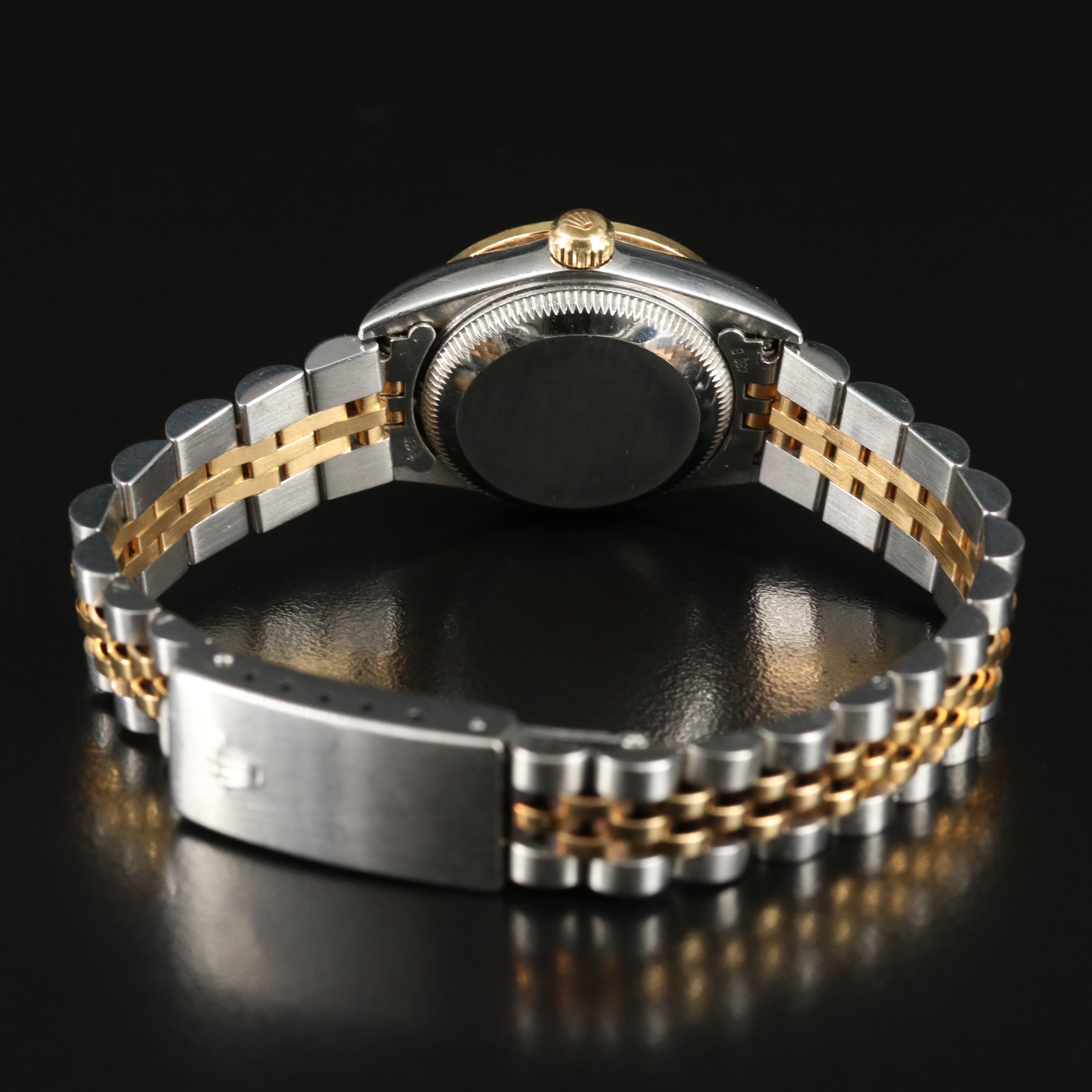 2000 Rolex Custom Diamond, Mother-of-Pearl Oyster Perpetual Watch