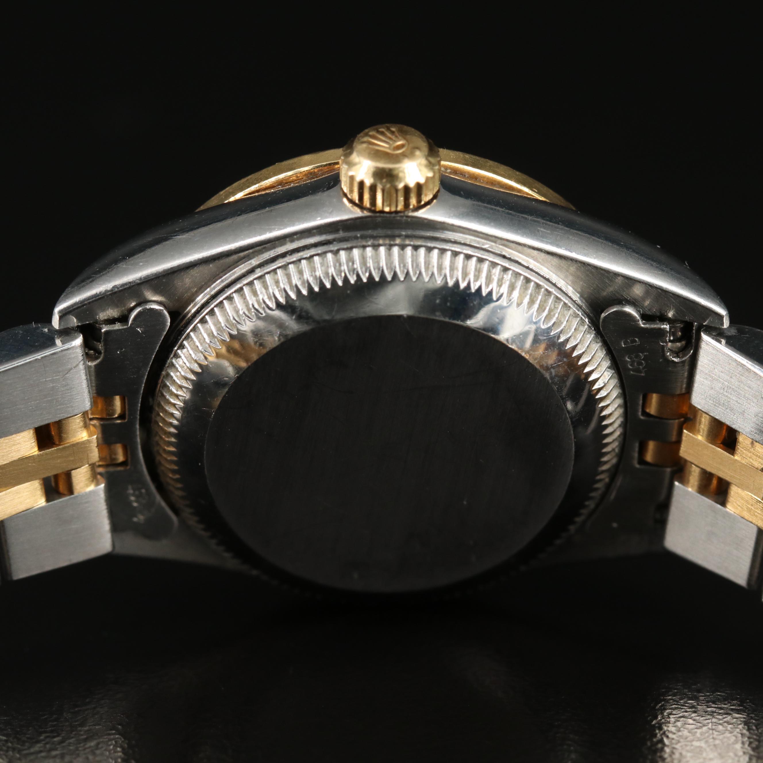 2000 Rolex Custom Diamond, Mother-of-Pearl Oyster Perpetual Watch