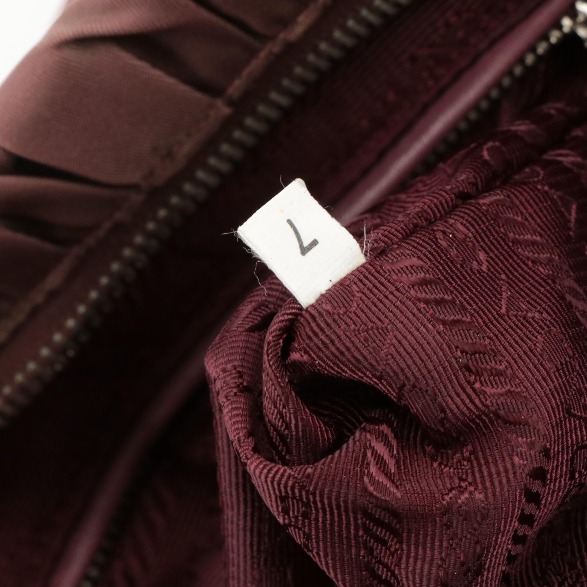 Prada Origami Pleated Clutch Bag in Dusty Mauve Tessuto Nylon