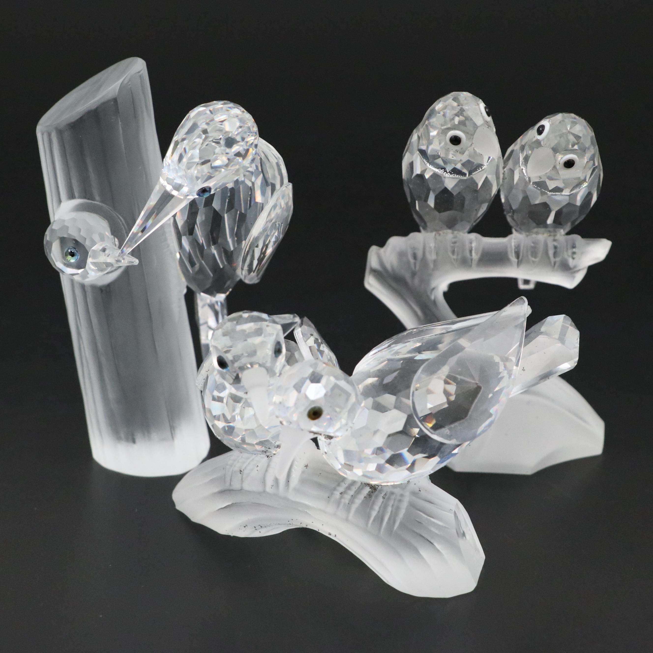 Swarovski Collectors Society Crystal Bird Figurines