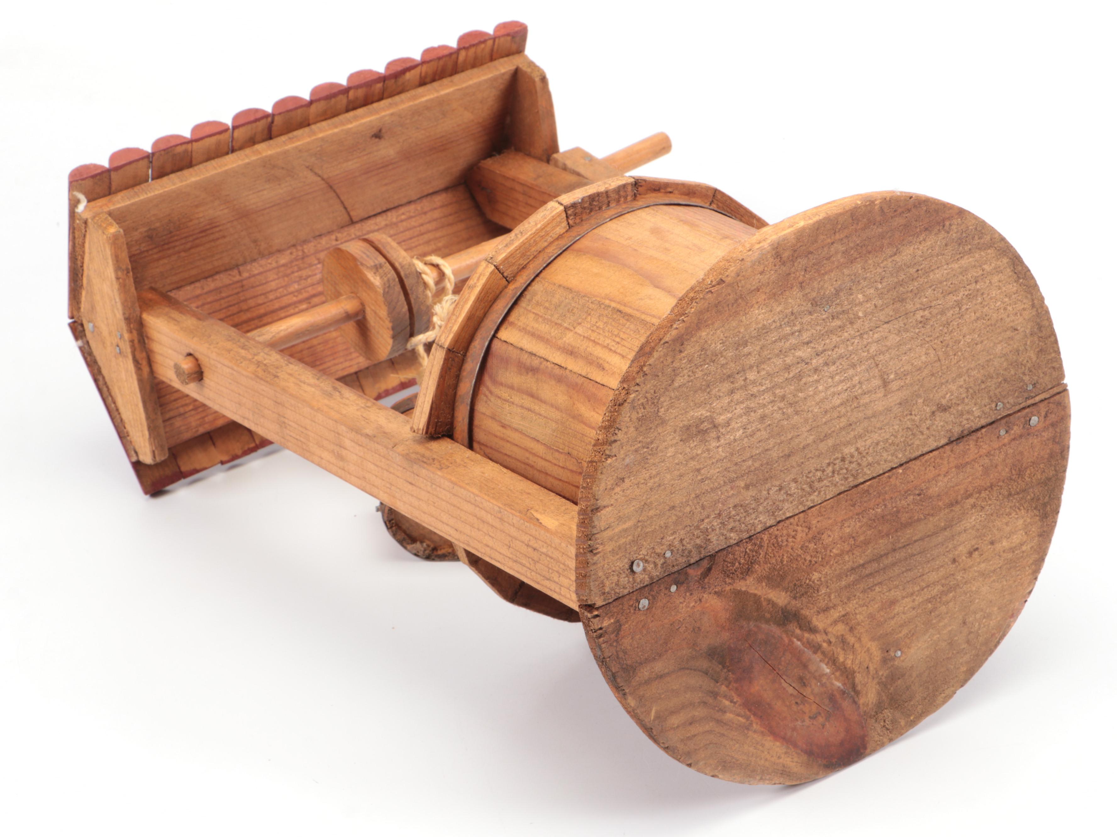 Decorative Wooden Well, Mid to Late 20th Century