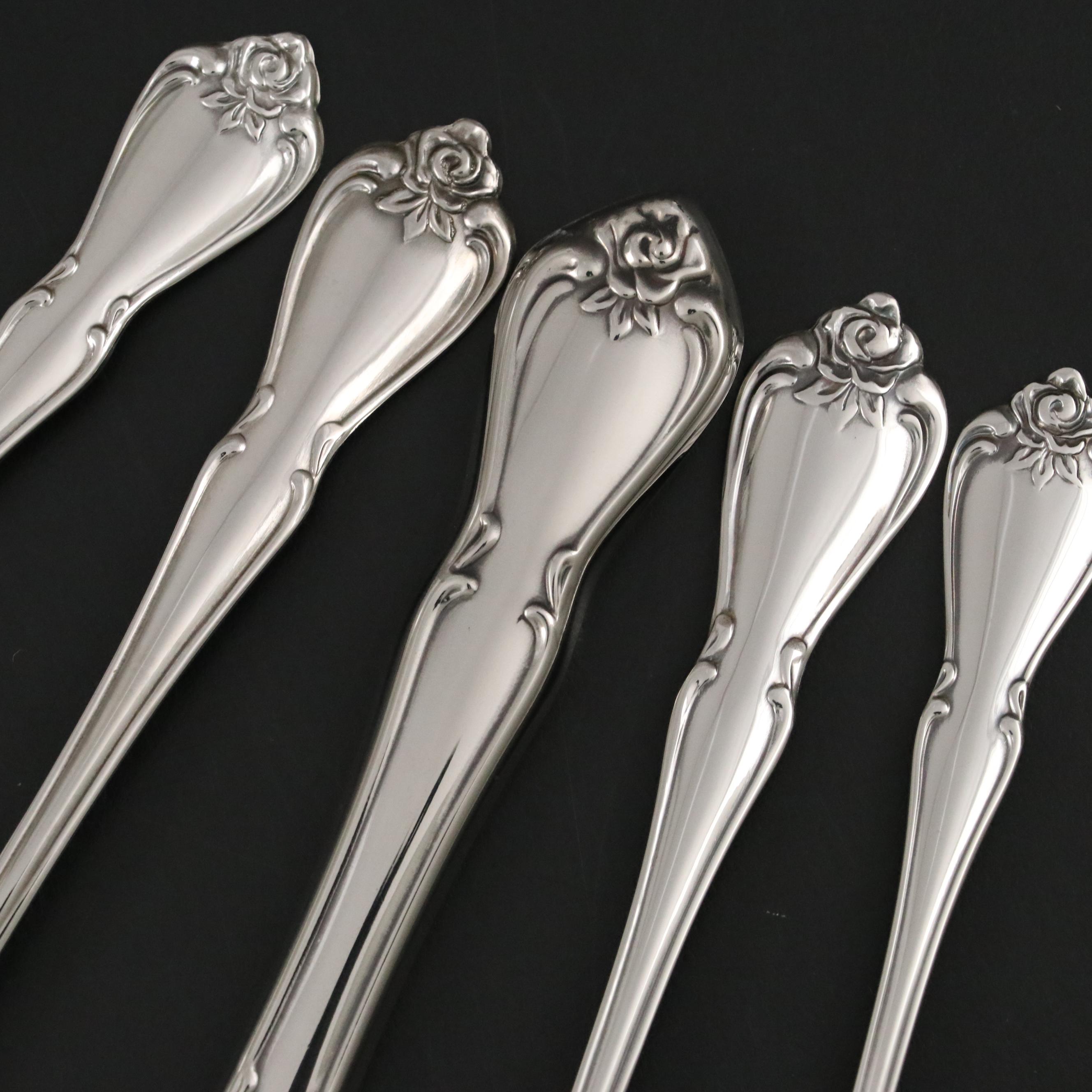 Oneida Stainless Steel "Arbor Rose" Flatware