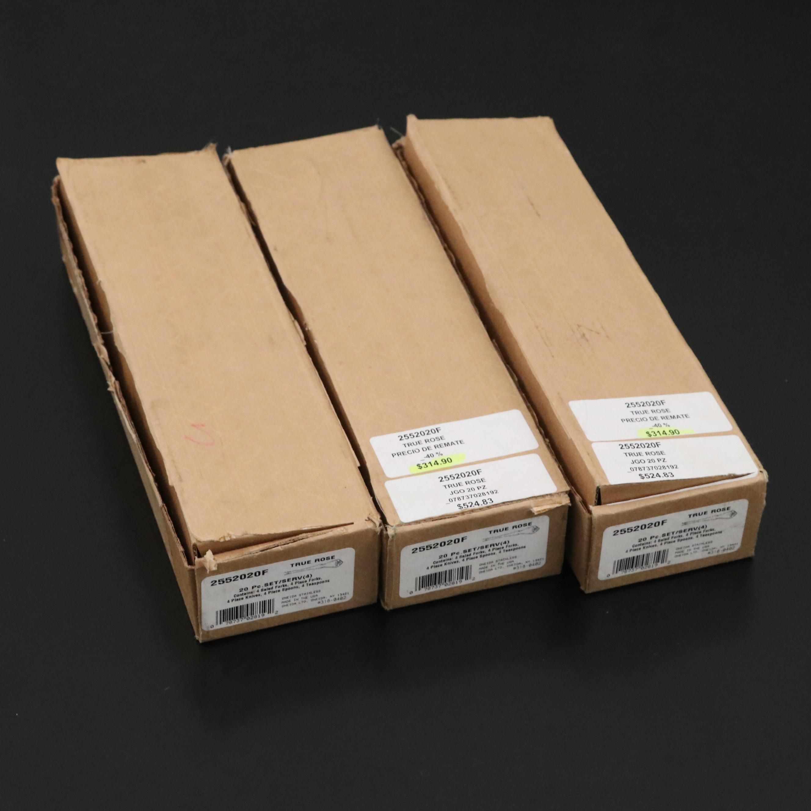 Oneida Stainless Steel "Arbor Rose" Flatware