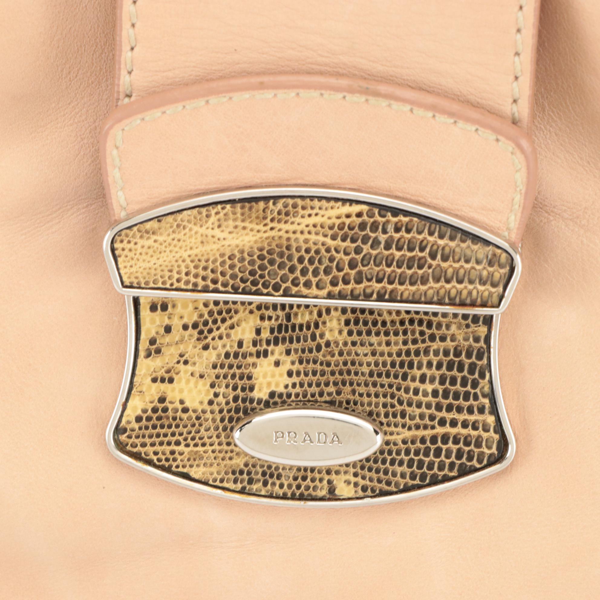 Prada Pale Pink Leather Shoulder Bag