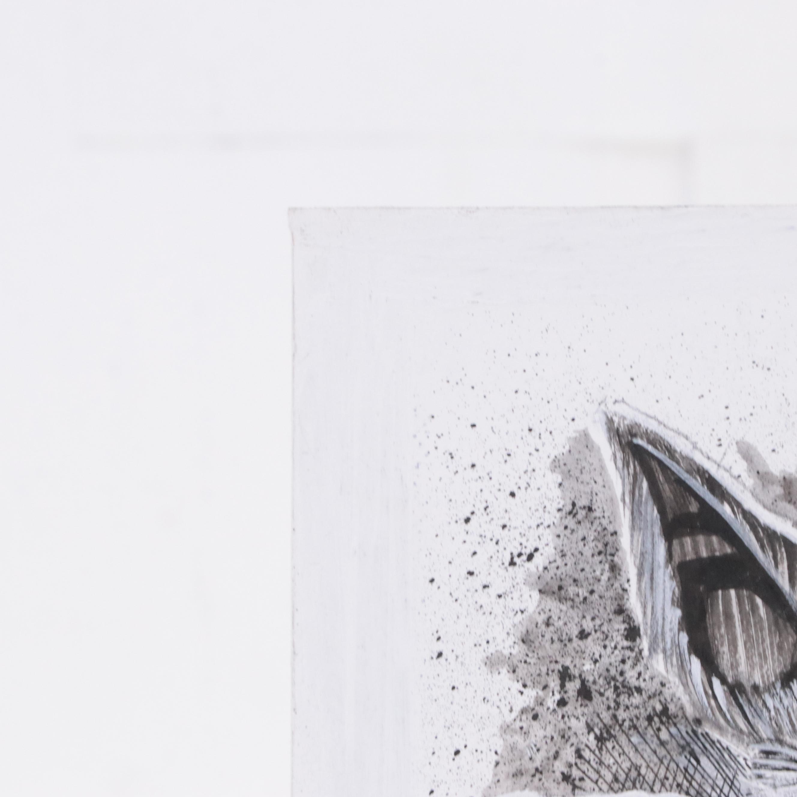 David Michael Beck Mixed Media Comic Illustration of Yoda