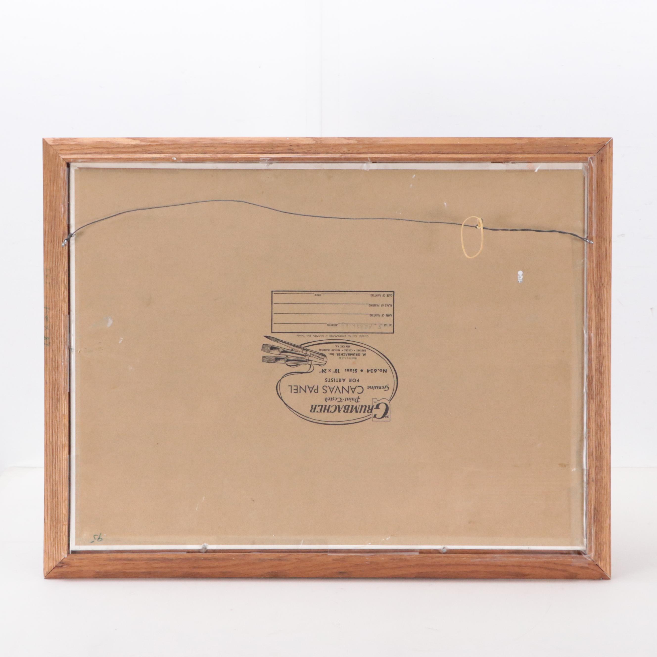 Oil Painting of WWI-Era Dogfight