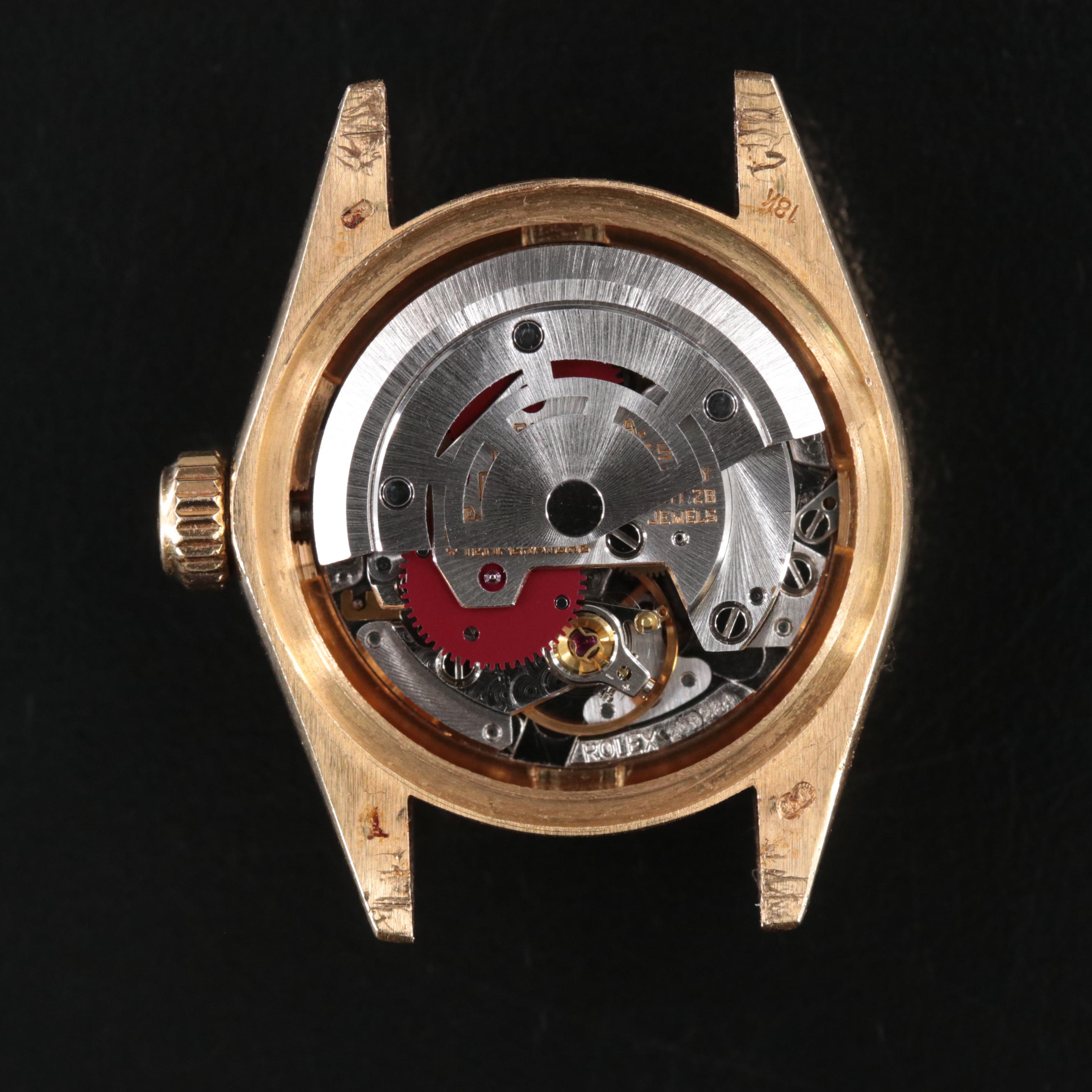 1982 Rolex Custom Diamond Dial Datejust President Band Watch