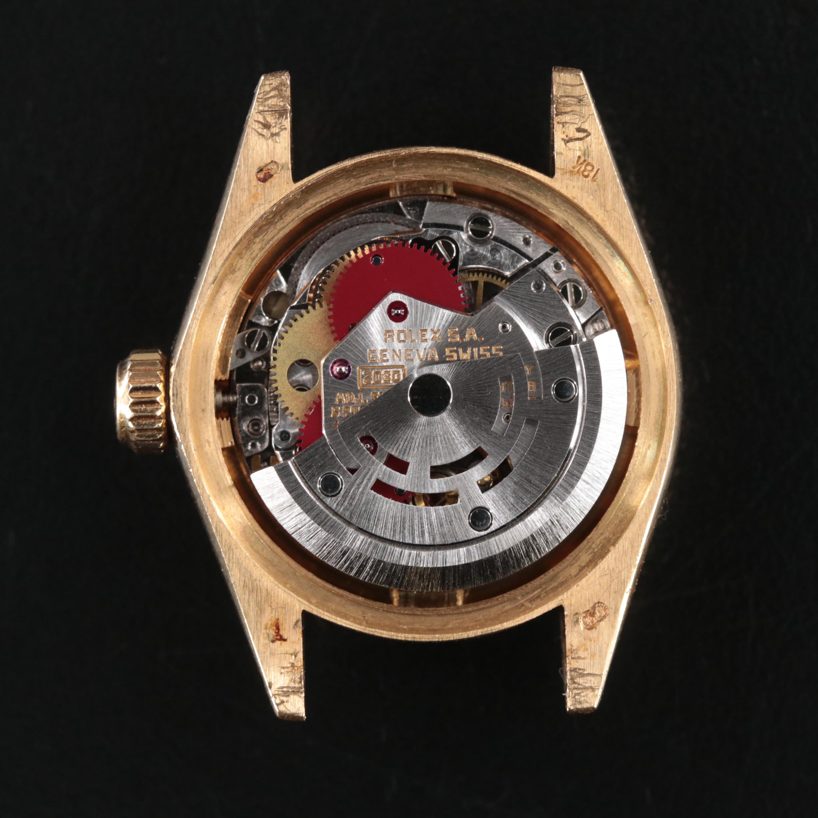 1982 Rolex Custom Diamond Dial Datejust President Band Watch