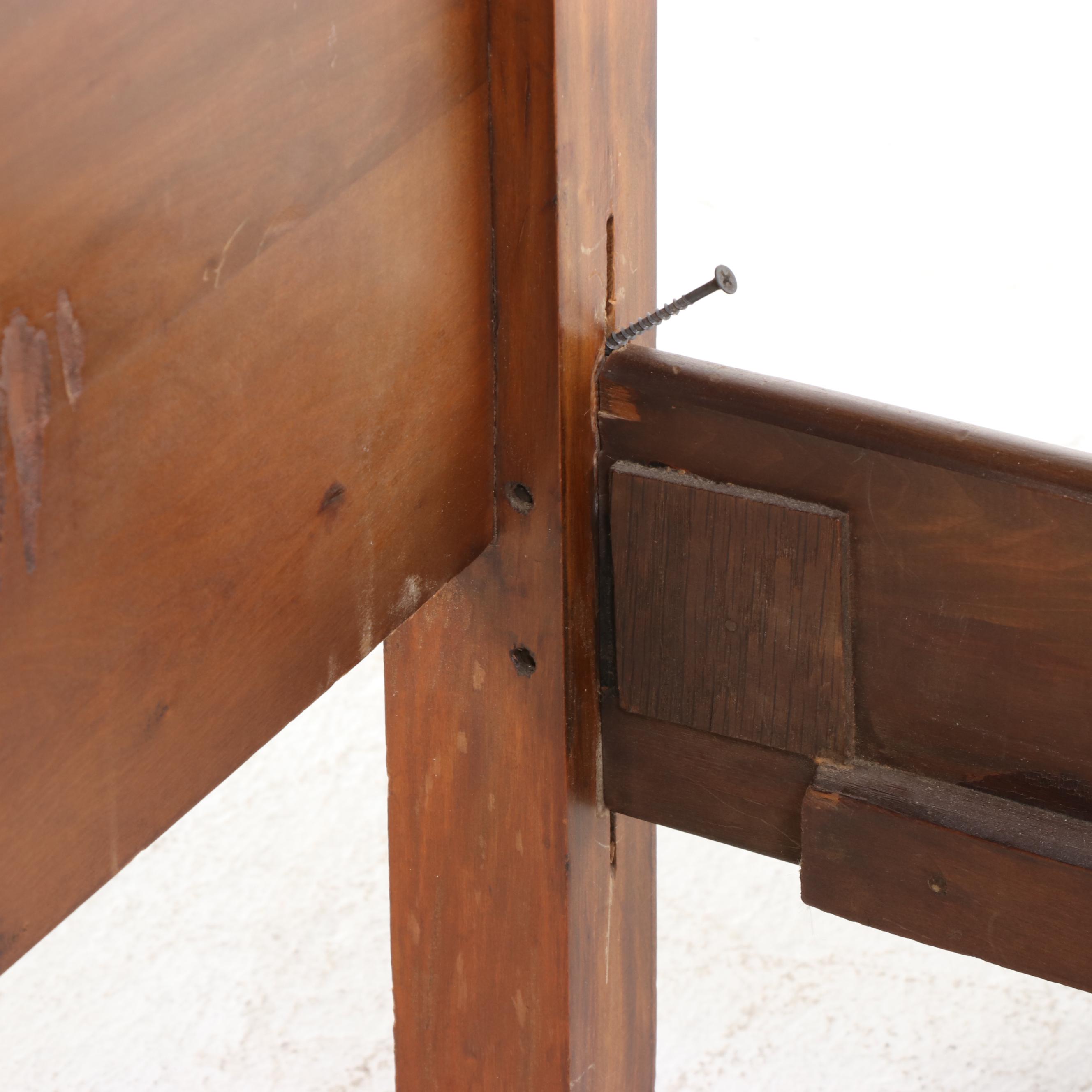 Webb Furniture Co. Renaissance Revival Walnut Vanity and Full Size Bed, c. 1930