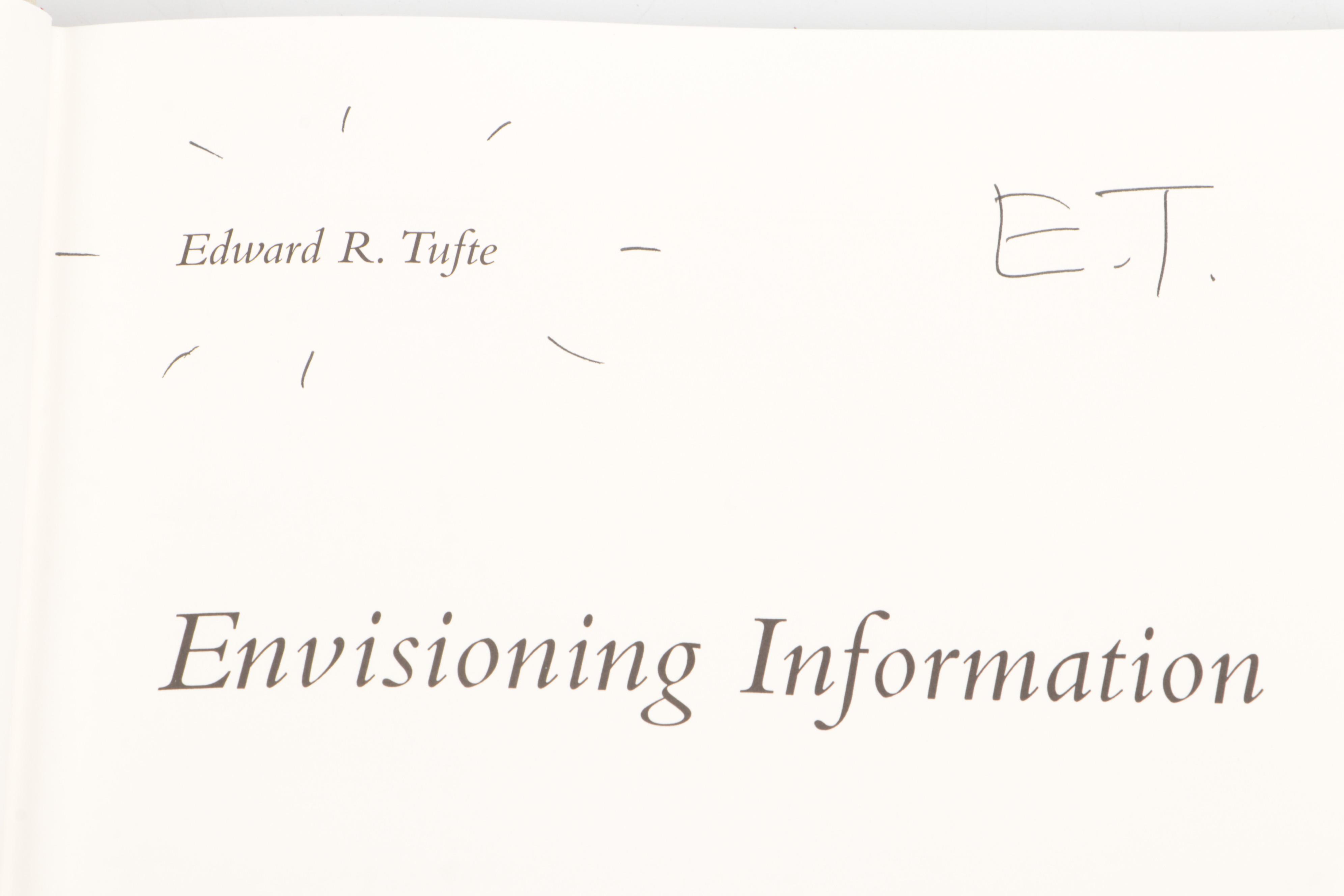 Signed "Visual Explanations," "Envisioning Information" and More by Edward Tufte