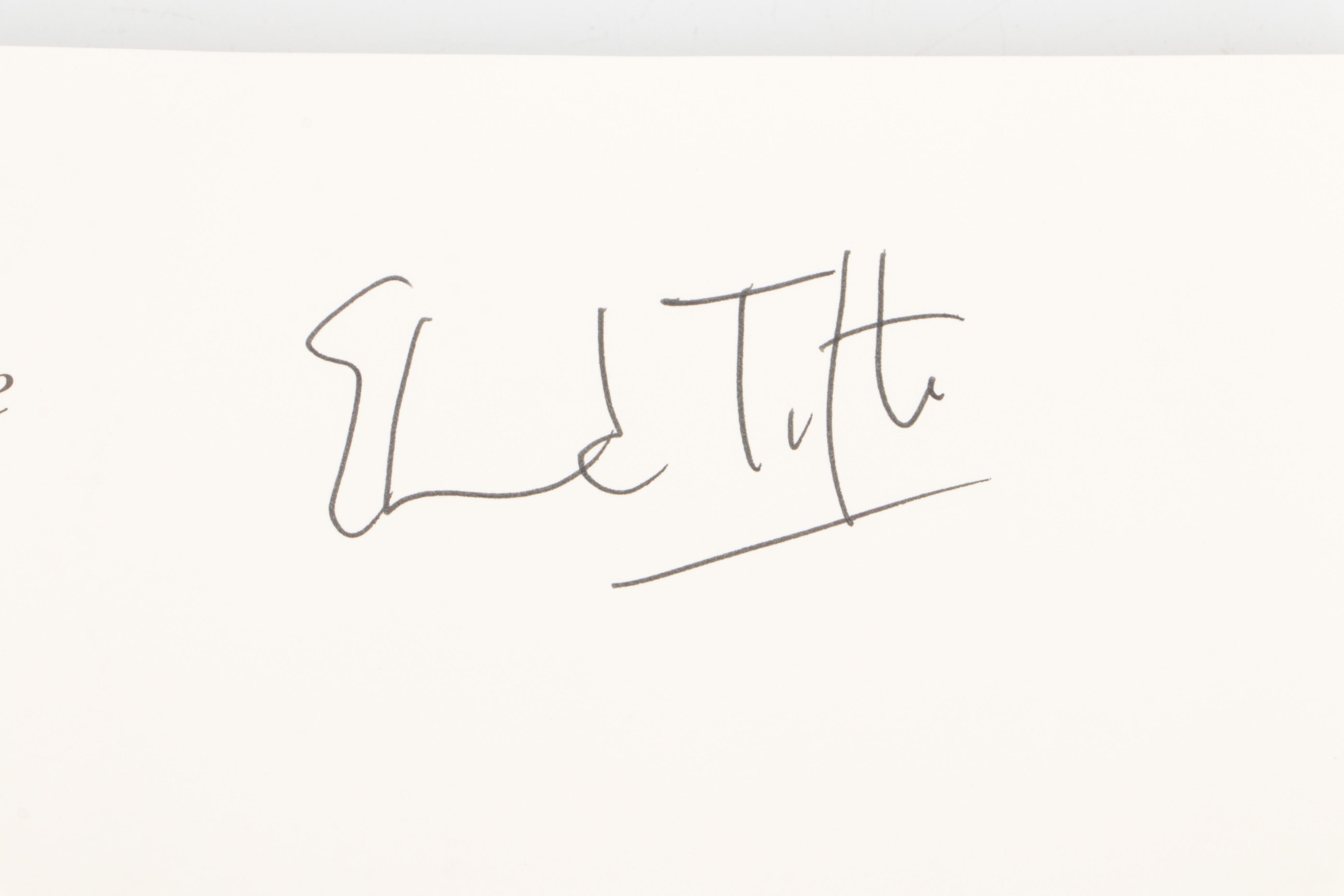 Signed "Visual Explanations," "Envisioning Information" and More by Edward Tufte