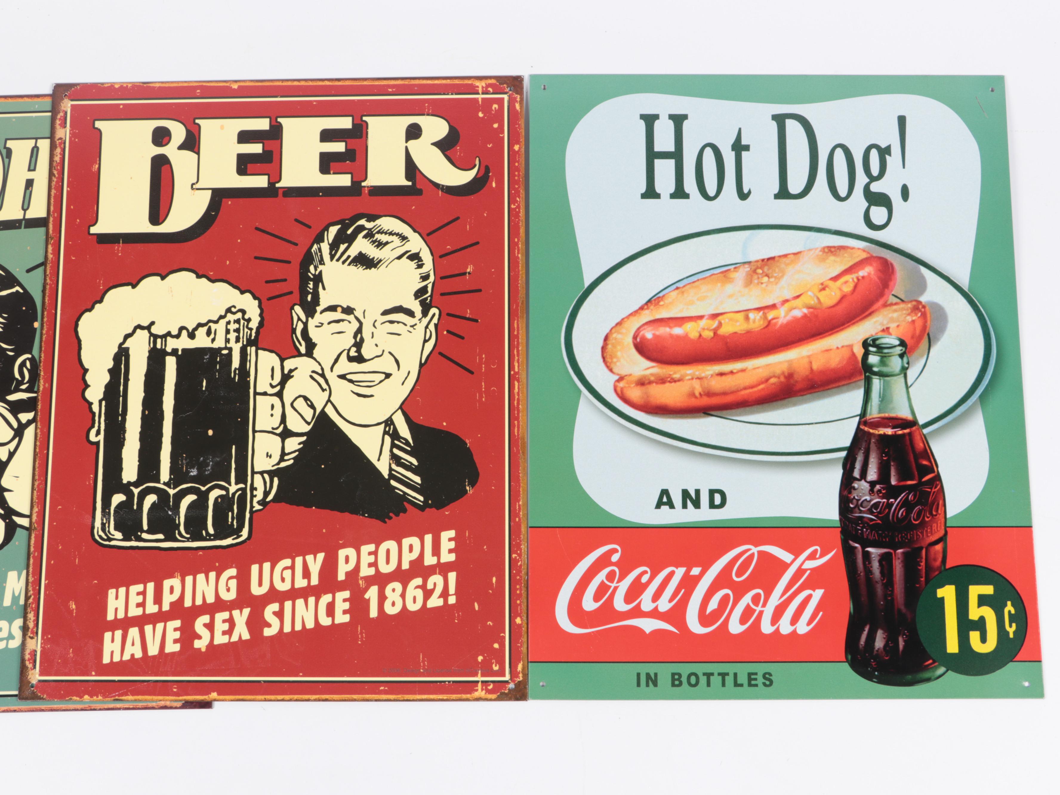 Vintage Style Metal Signs