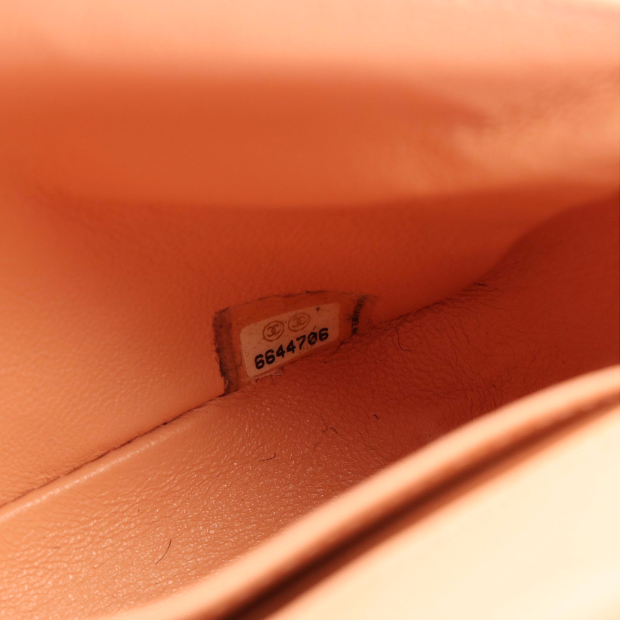 Chanel Single Flap Shoulder Bag in Black Coco Embossed Calf Hair