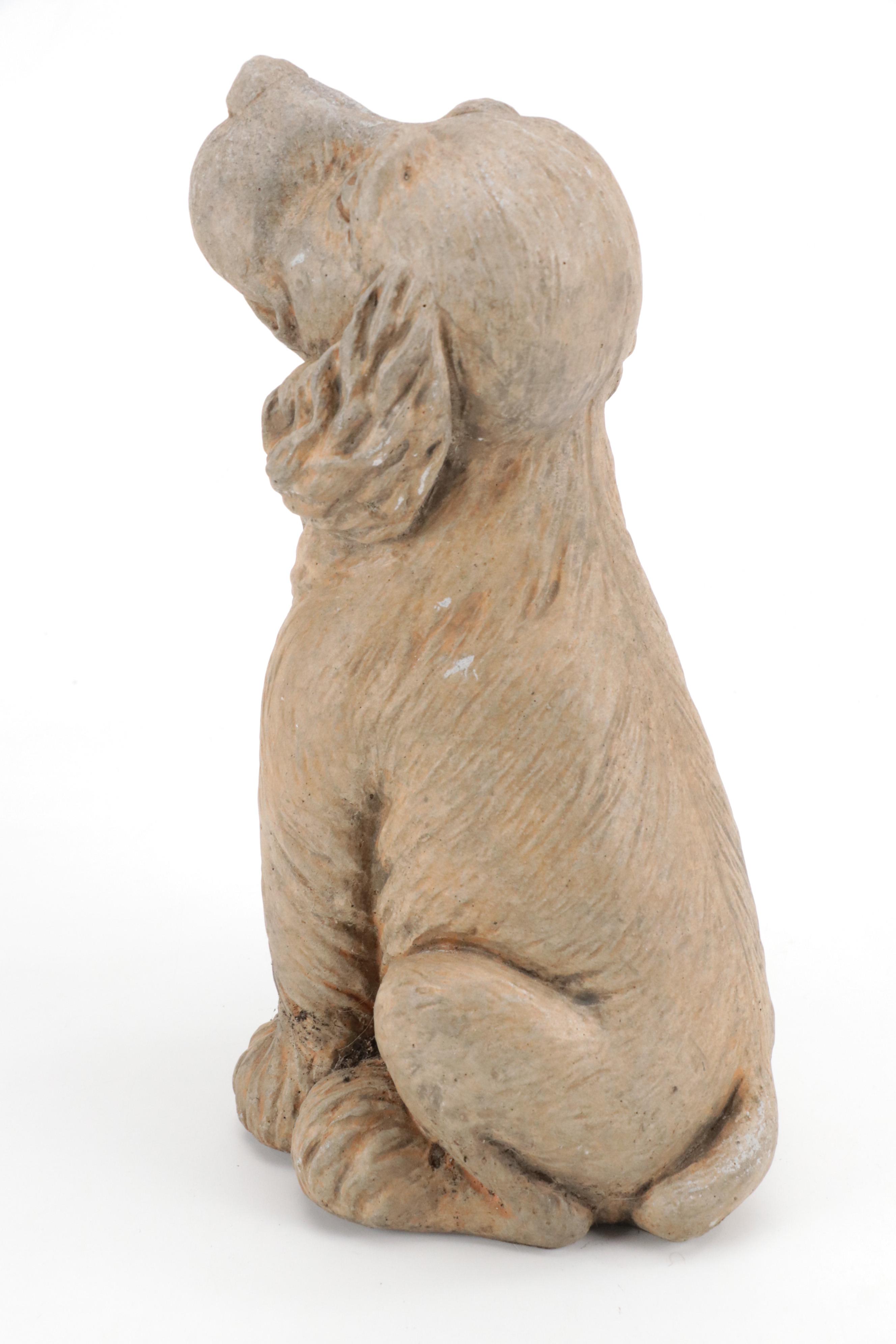 Cast Composite Dog Garden Statue