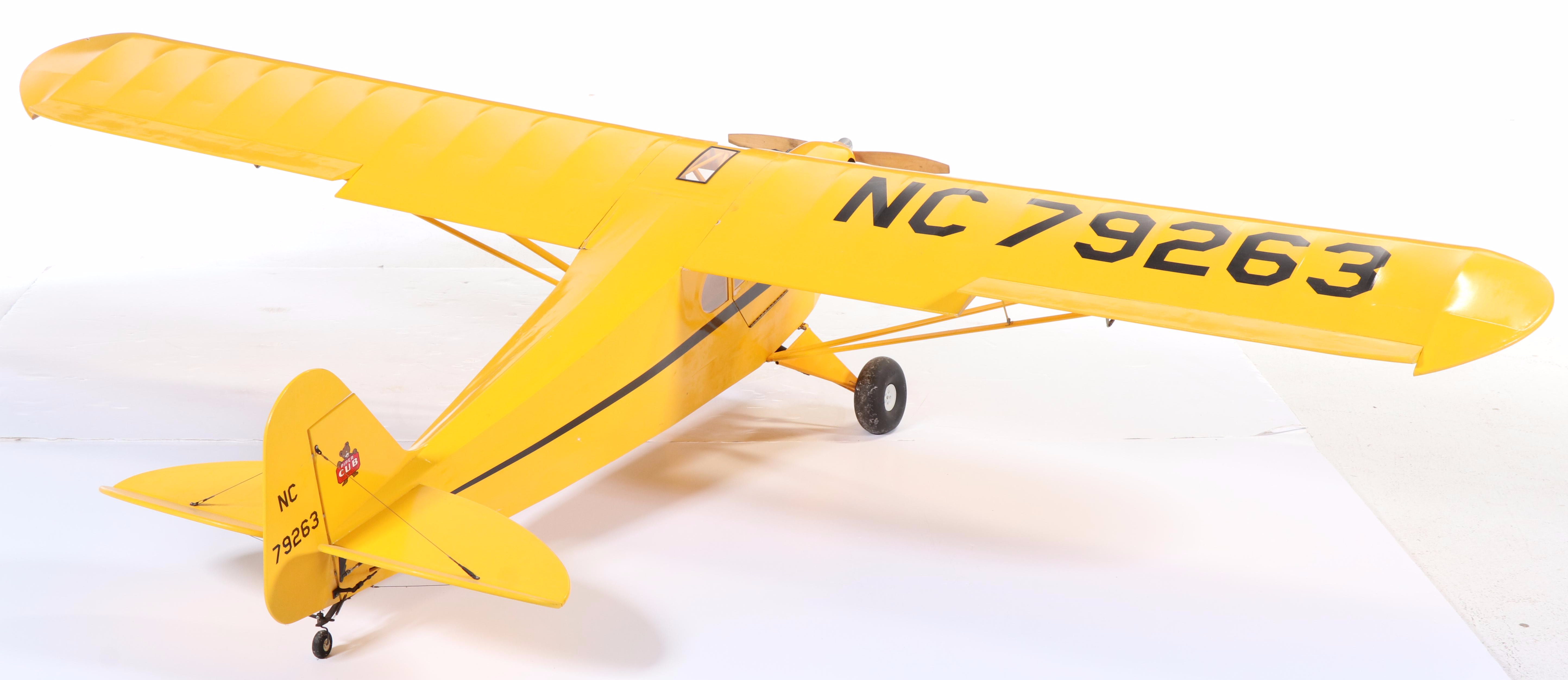 Piper Aircraft Corp. 1/4 Scale Piper Cub Model Airplane
