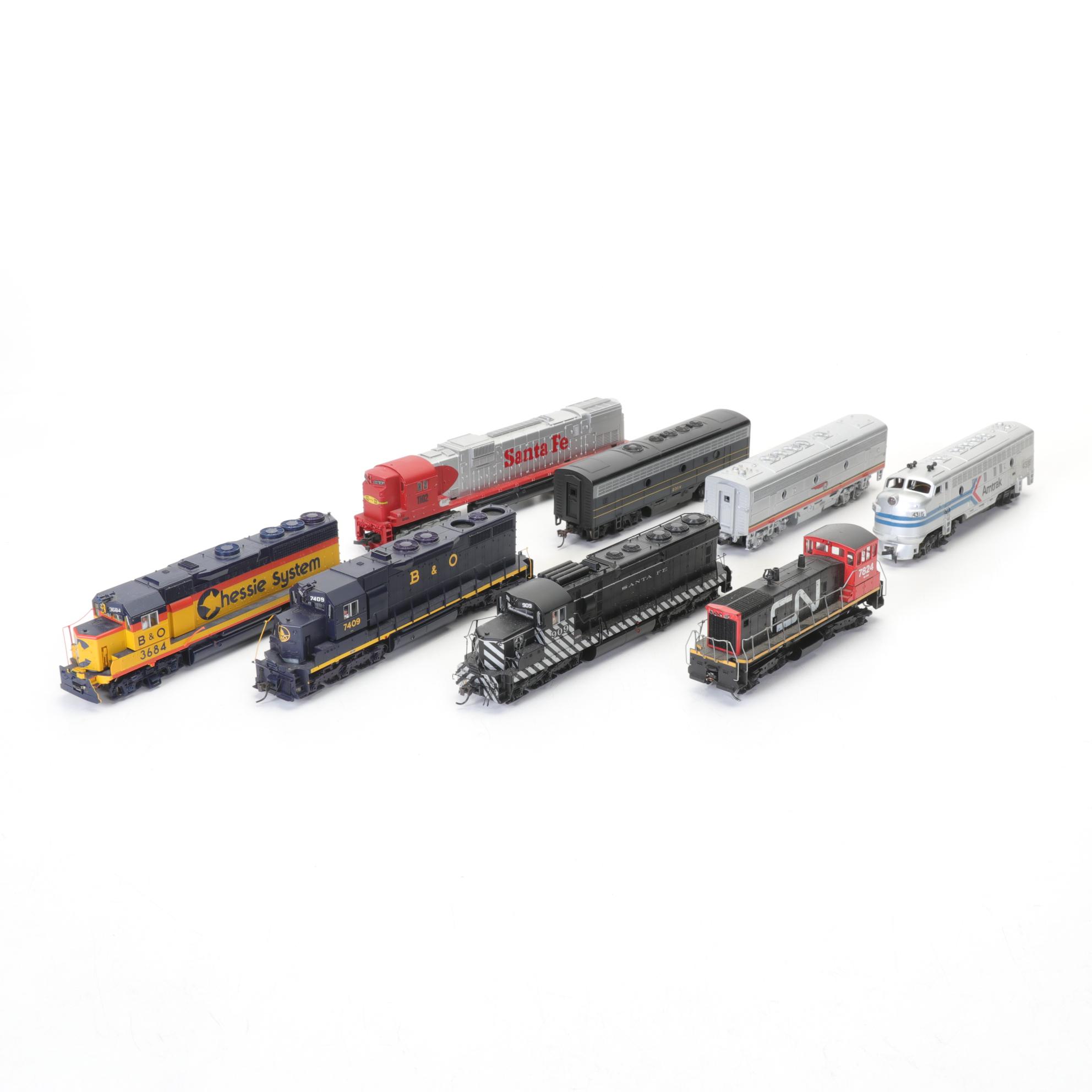 HO Scale Electric Toy Train Car Collection