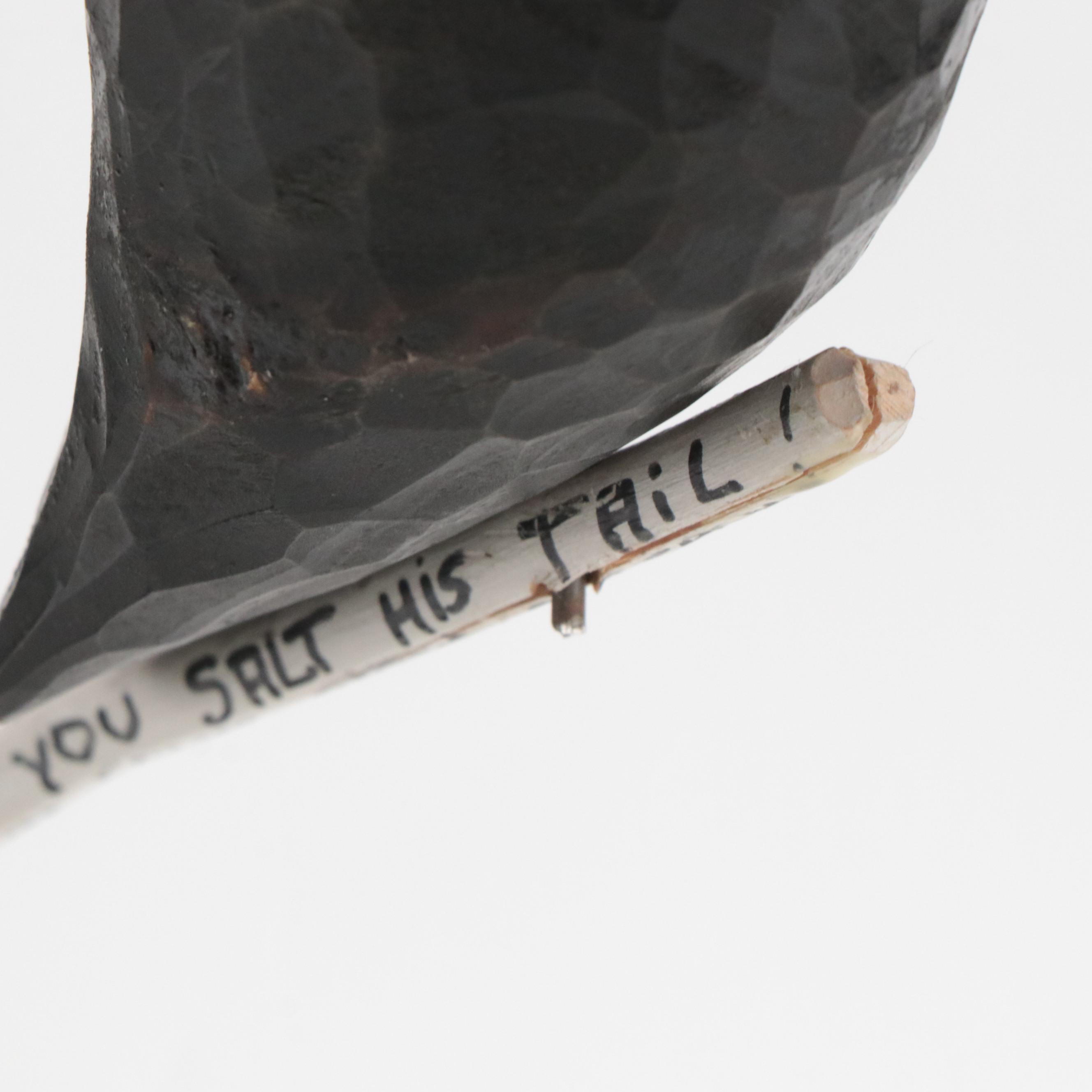 Shane Campbell Carved Wood Sculpture from "Crow Tree" Series