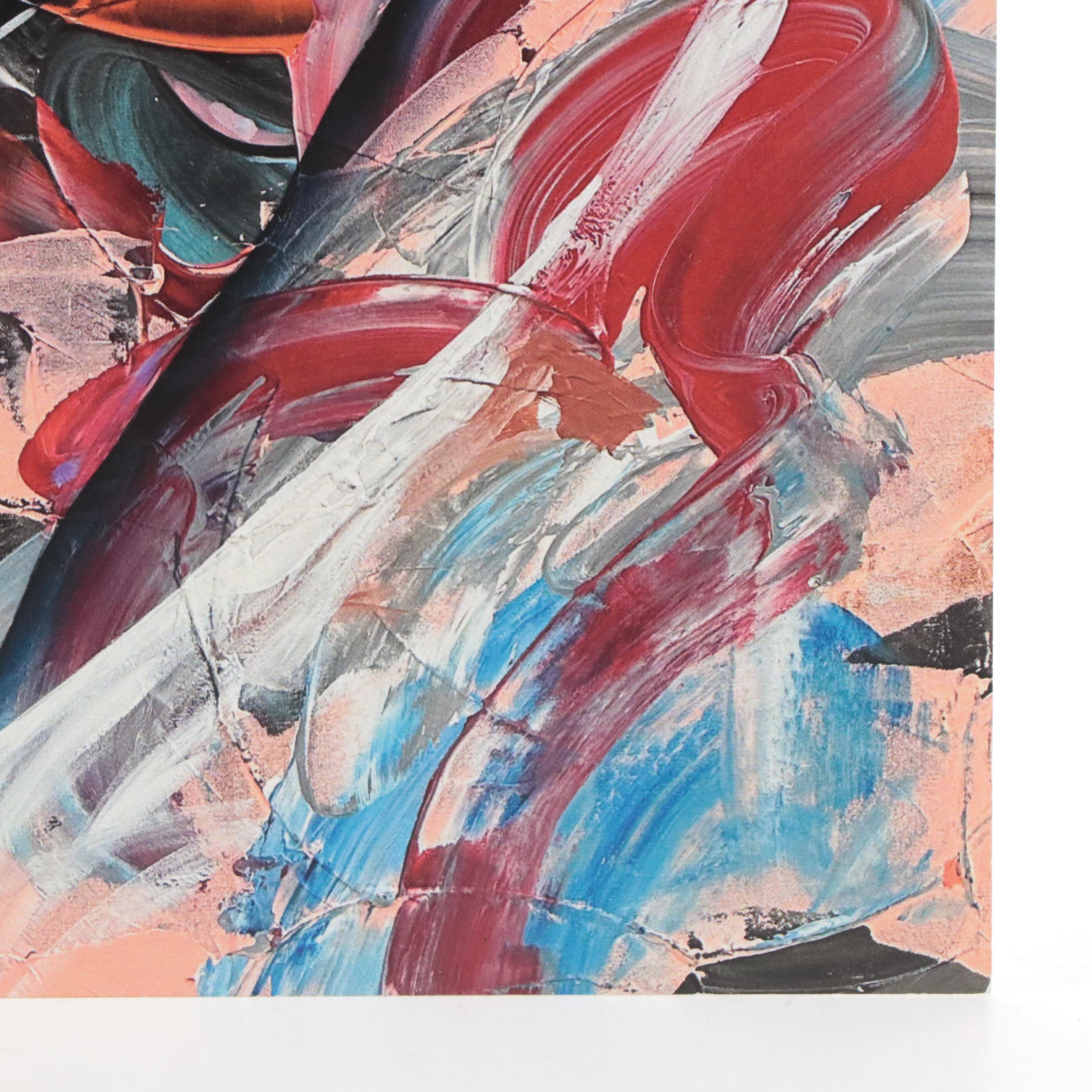 Abiola Idowu Abstract Figurative Offset Lithograph "Prayer," 2023