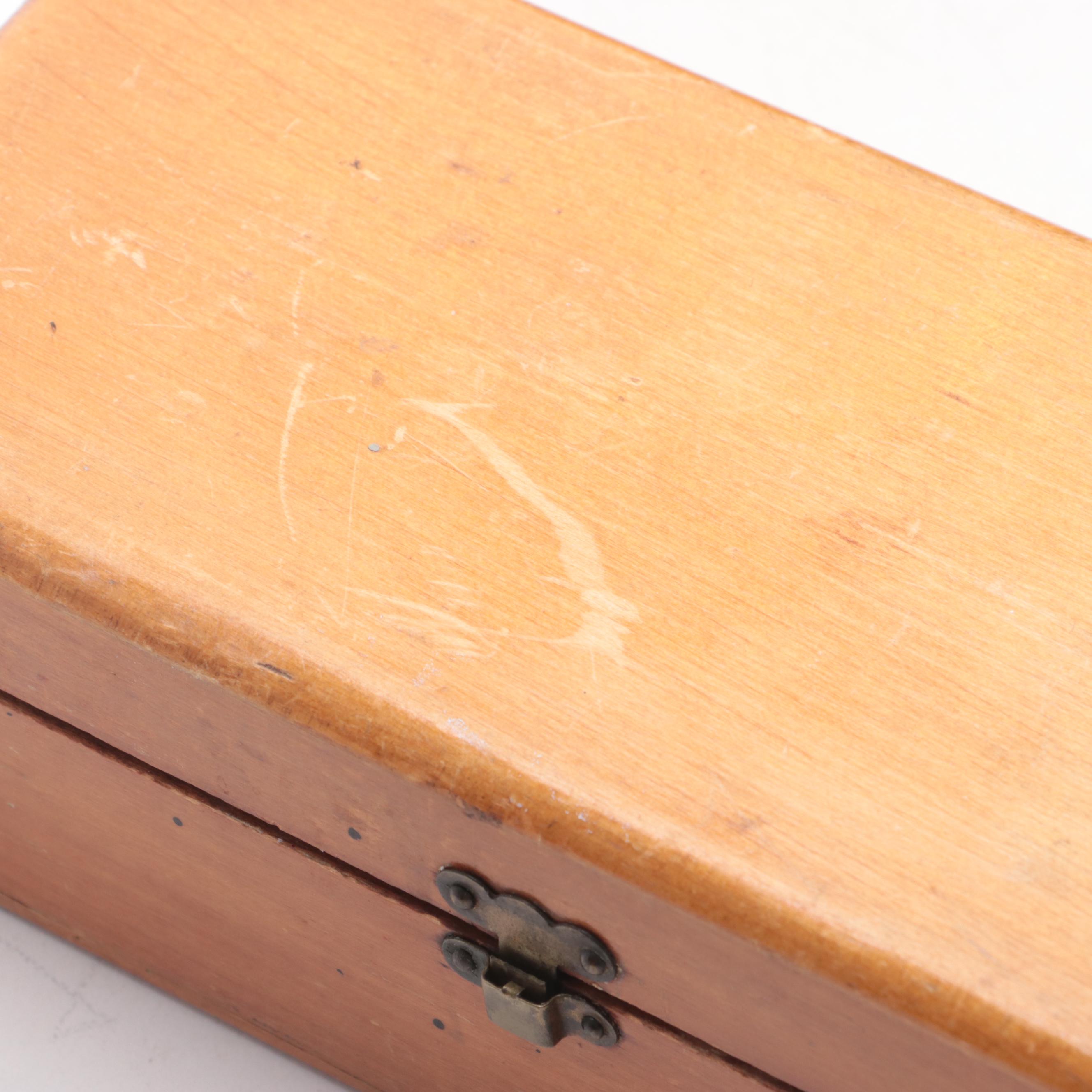 Cedar with Other Wooden Boxes and Duck Figurine