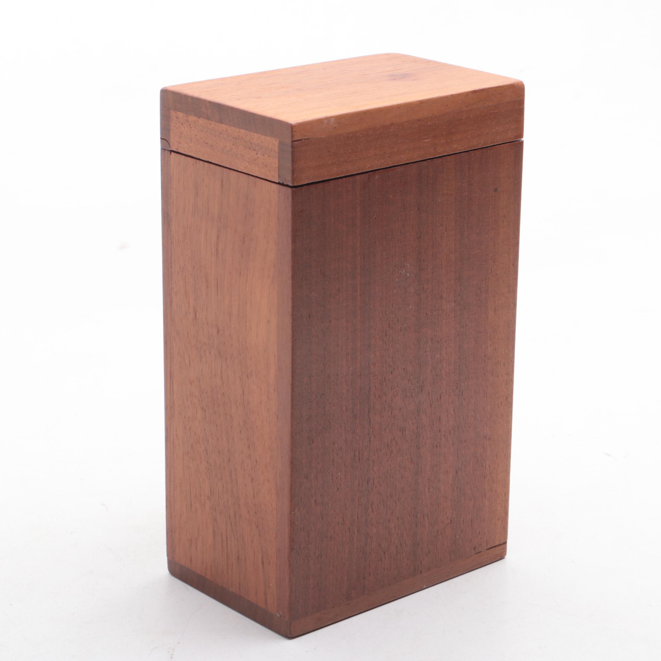 Cedar with Other Wooden Boxes and Duck Figurine