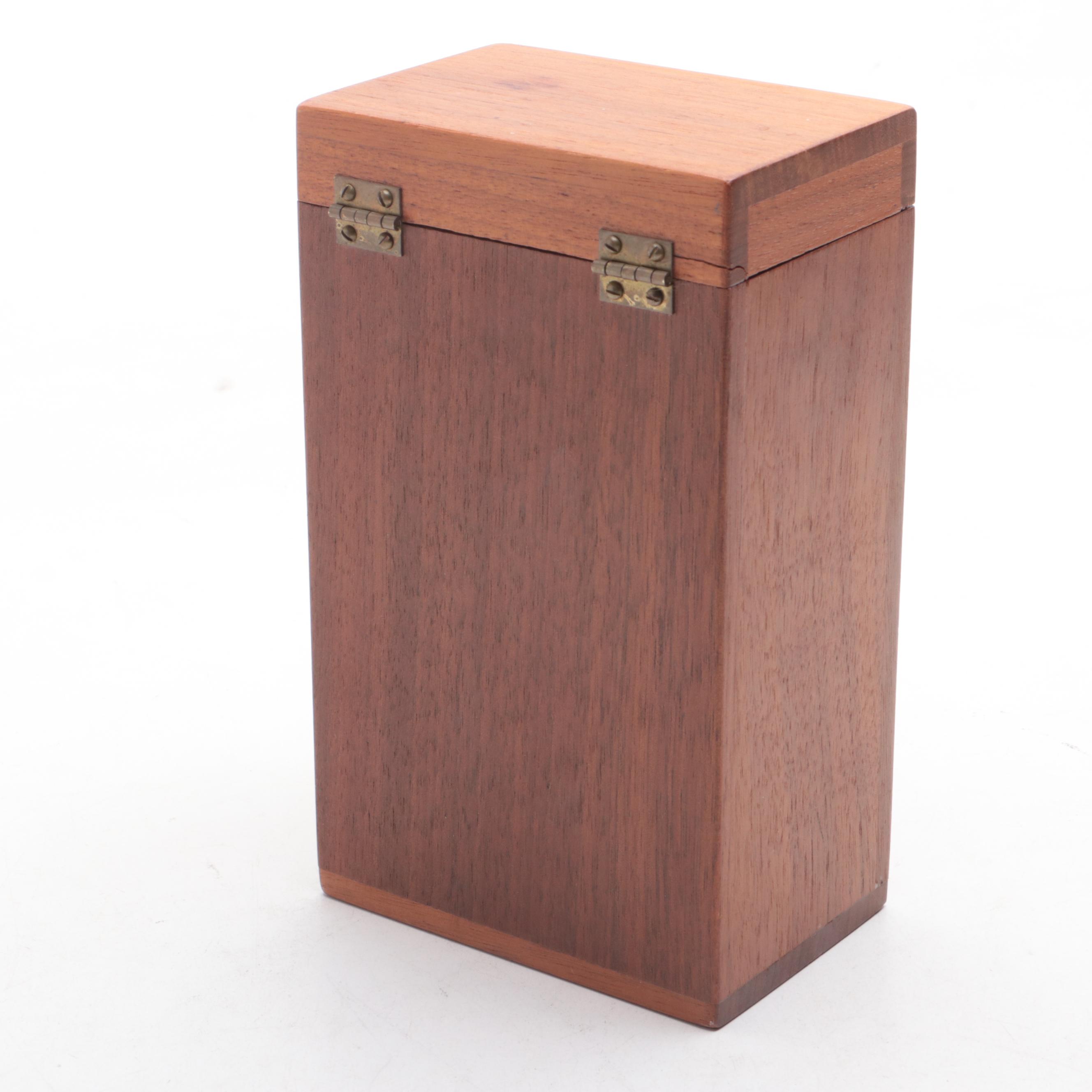 Cedar with Other Wooden Boxes and Duck Figurine