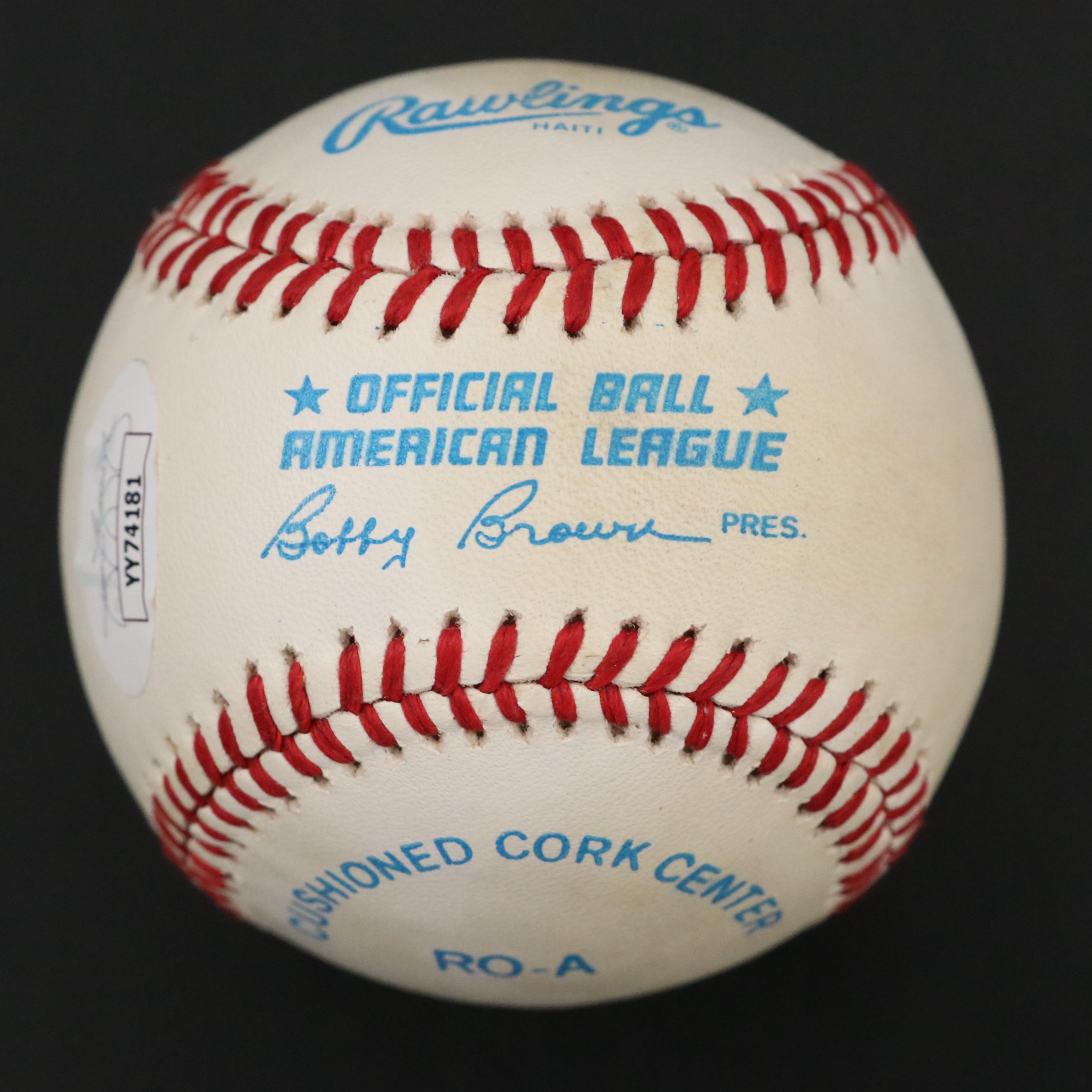 Mickey Mantle and Joe DiMaggio Signed Rawlings Official Baseballs with Display