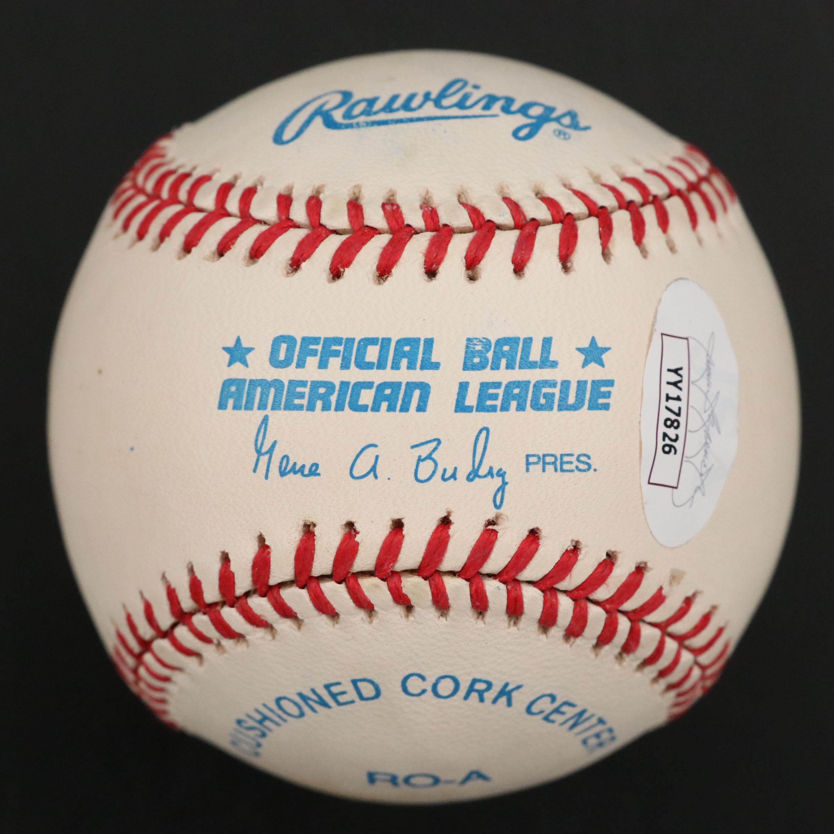 Mickey Mantle and Joe DiMaggio Signed Rawlings Official Baseballs with Display