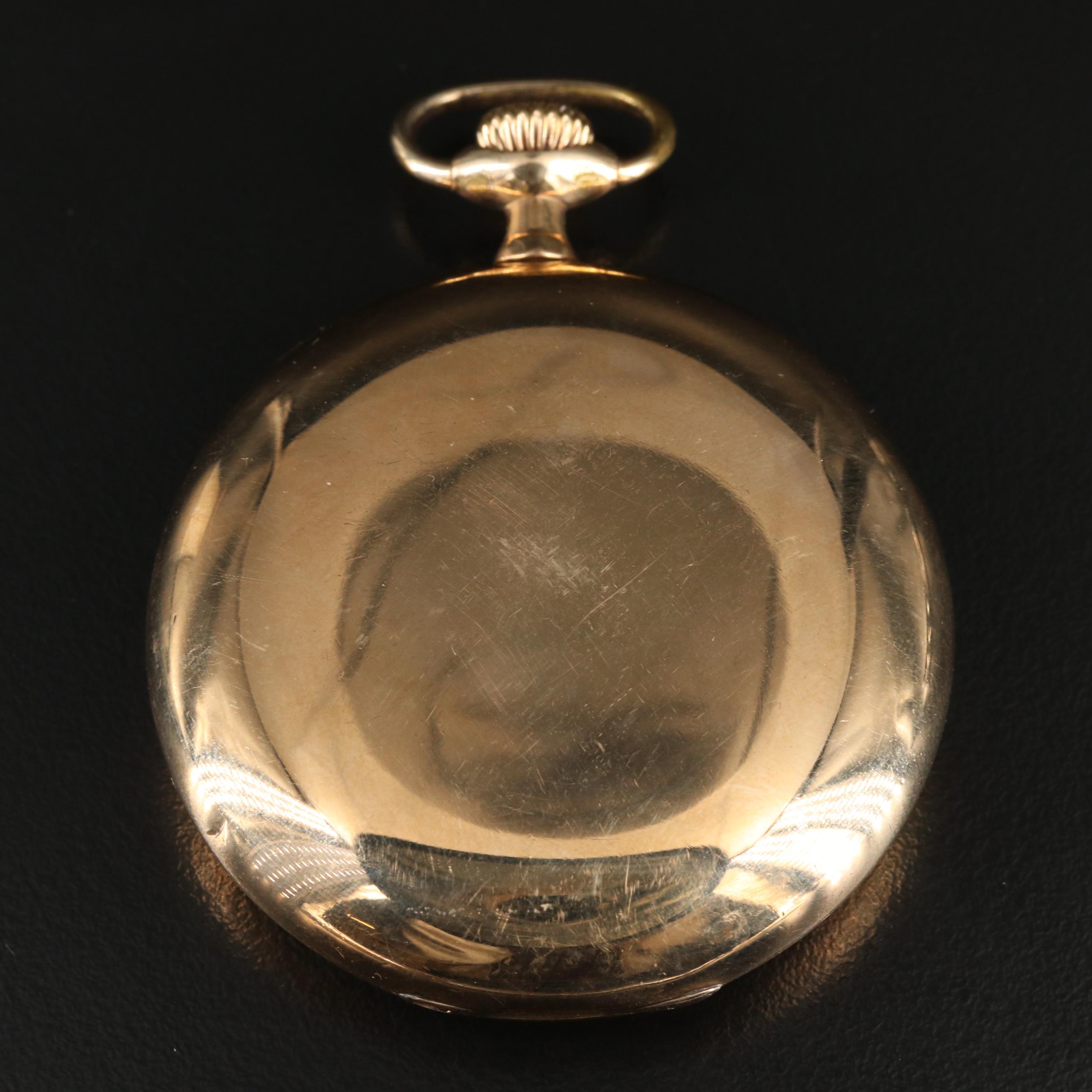 1919 Hamilton Swing Out Front Gold-Filled Pocket Watch