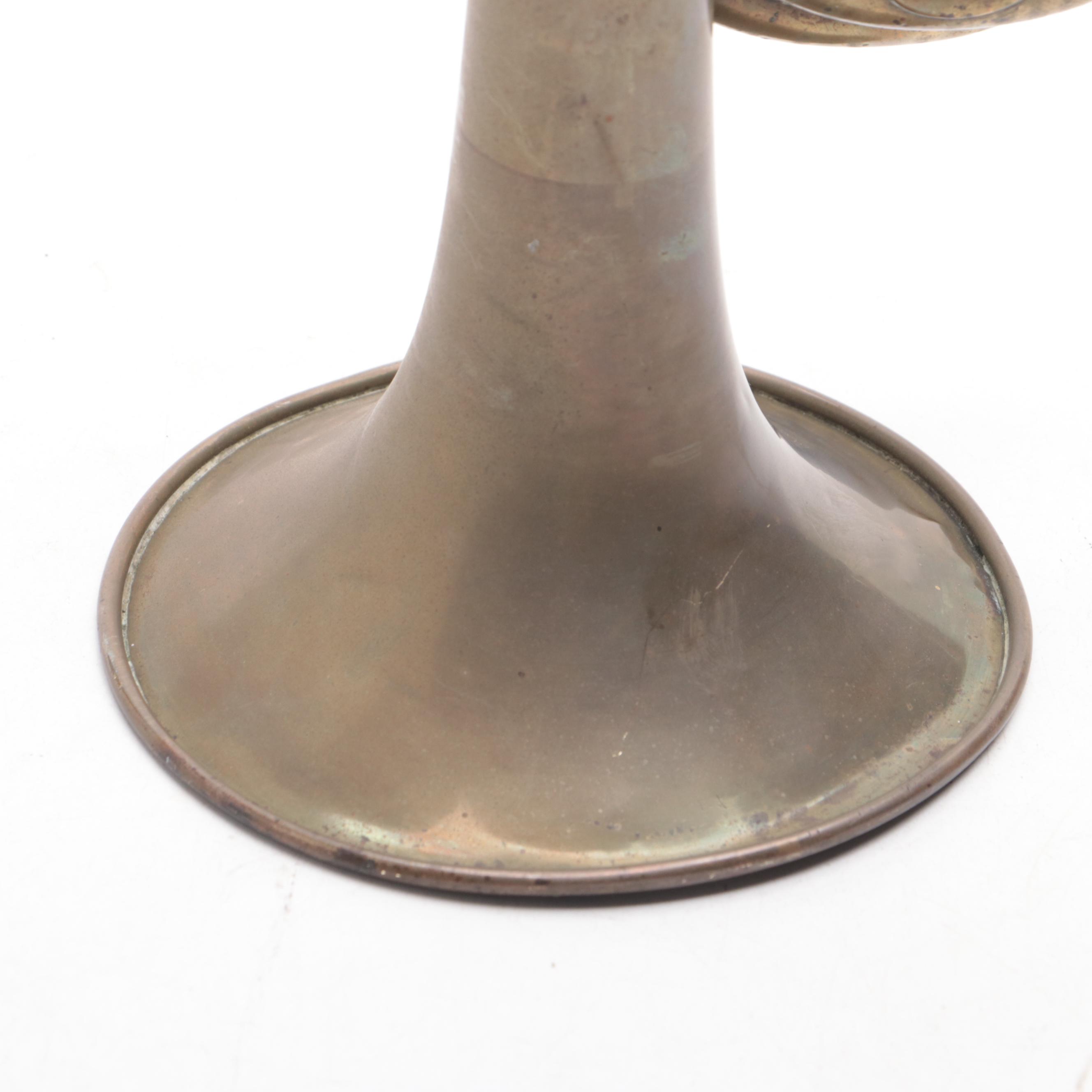 Brass Boy Scout Bugle, Mid-20th Century