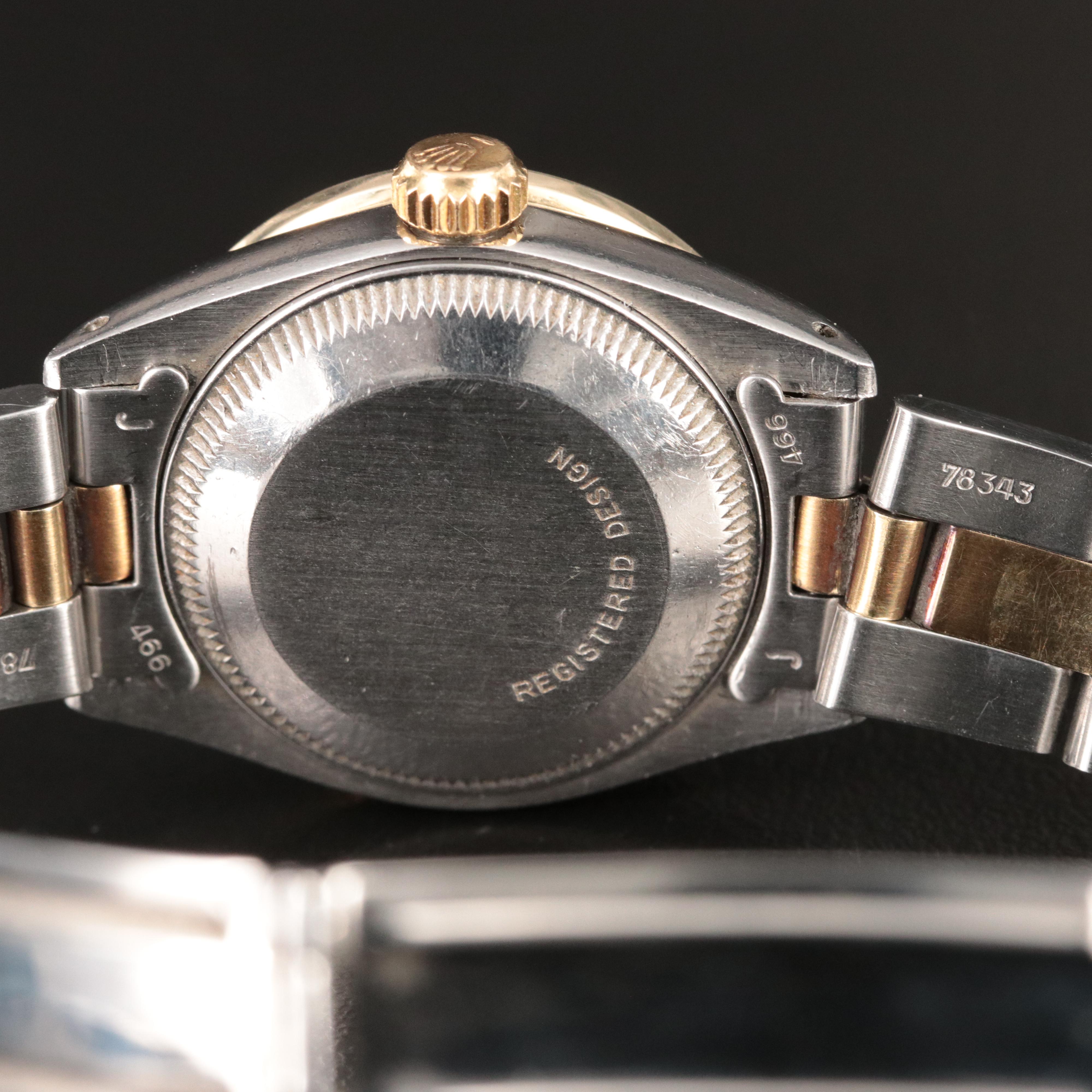 1981 Rolex Datejust Custom Diamond Dial and Bezel 26MM Gold and Steel Watch