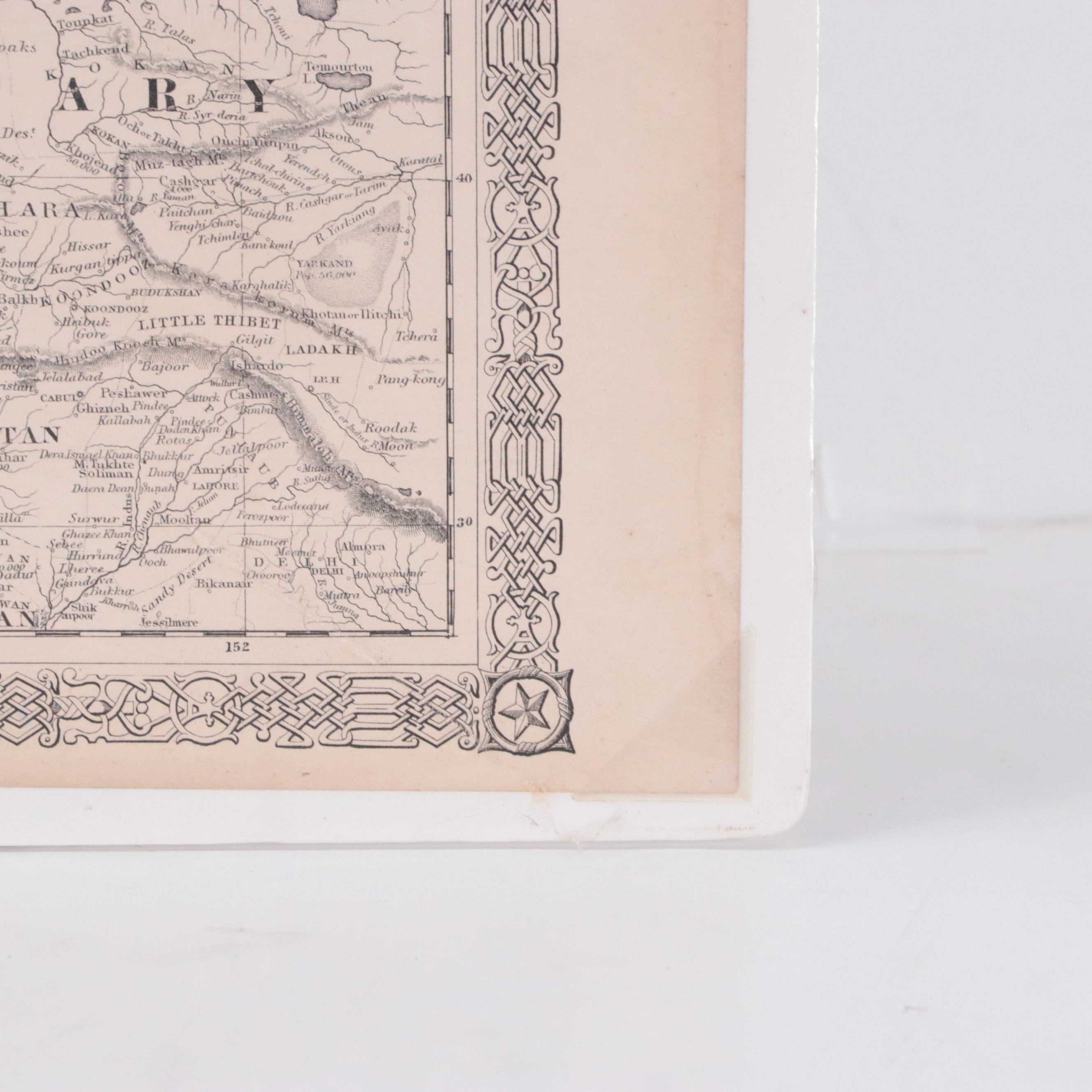 Johnson and Ward Engraving with Hand-Coloring Map "Johnson's Europe," 1864