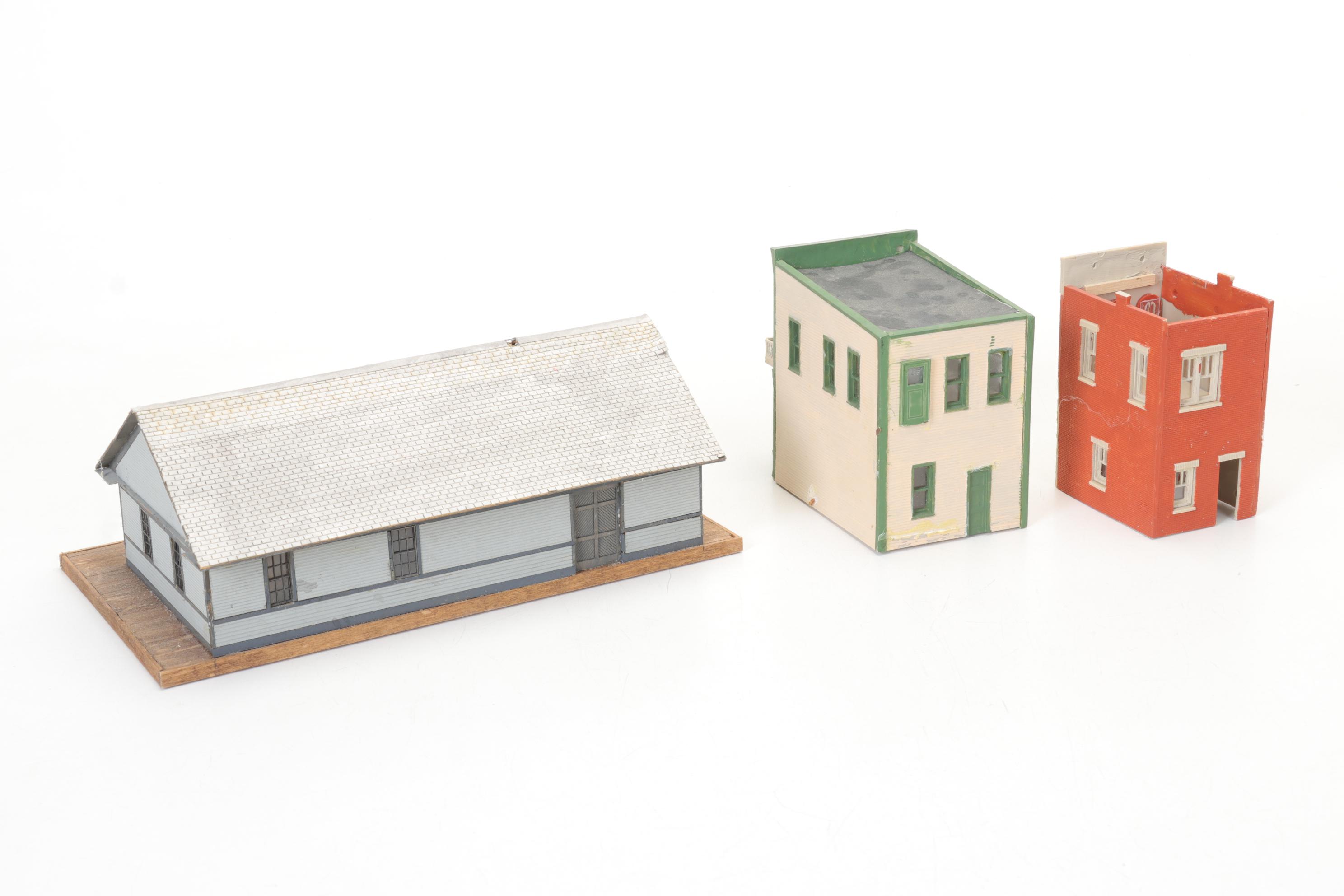 Eleven HO Scale Buildings for Model Train Layouts