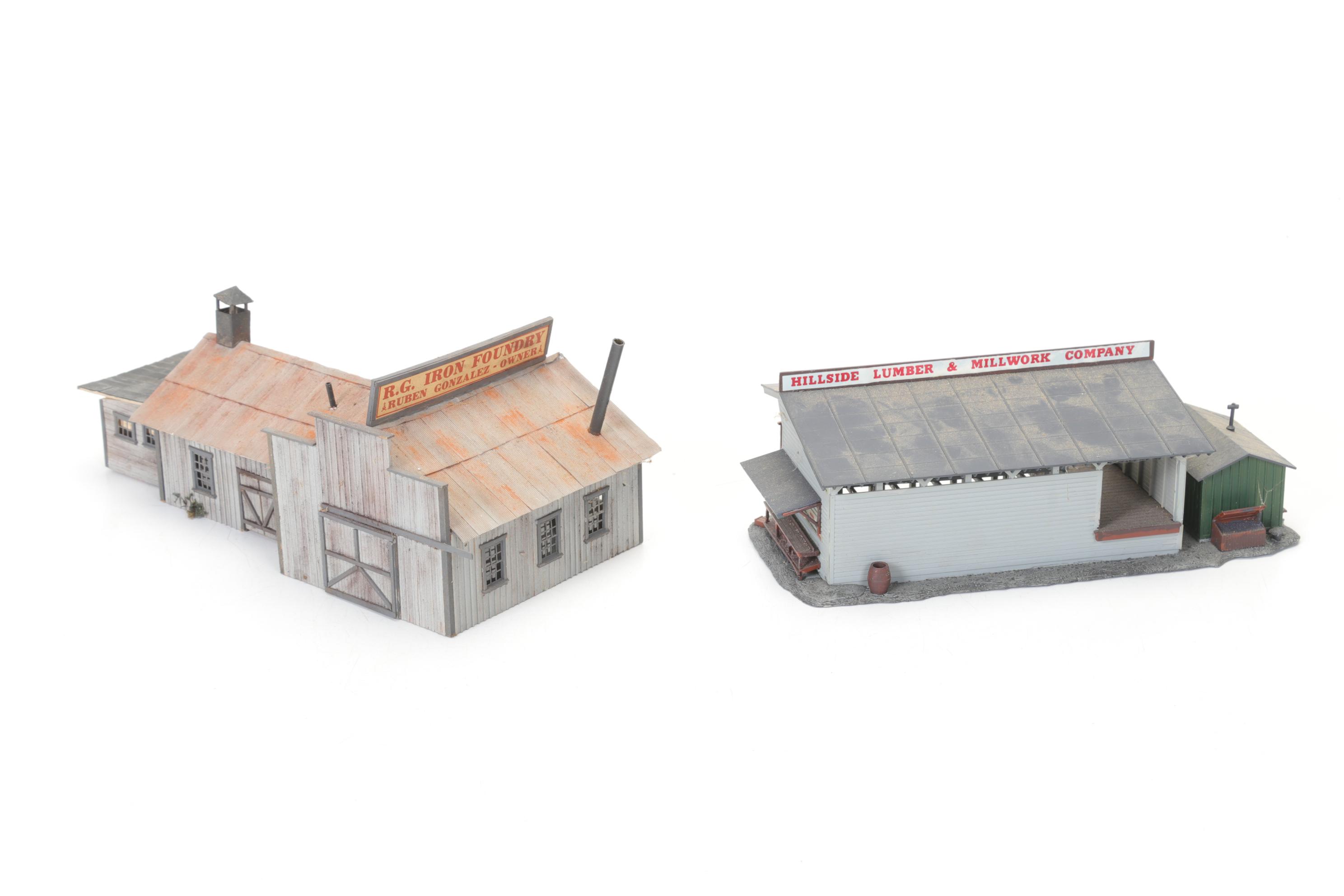 Eleven HO Scale Buildings for Model Train Layouts