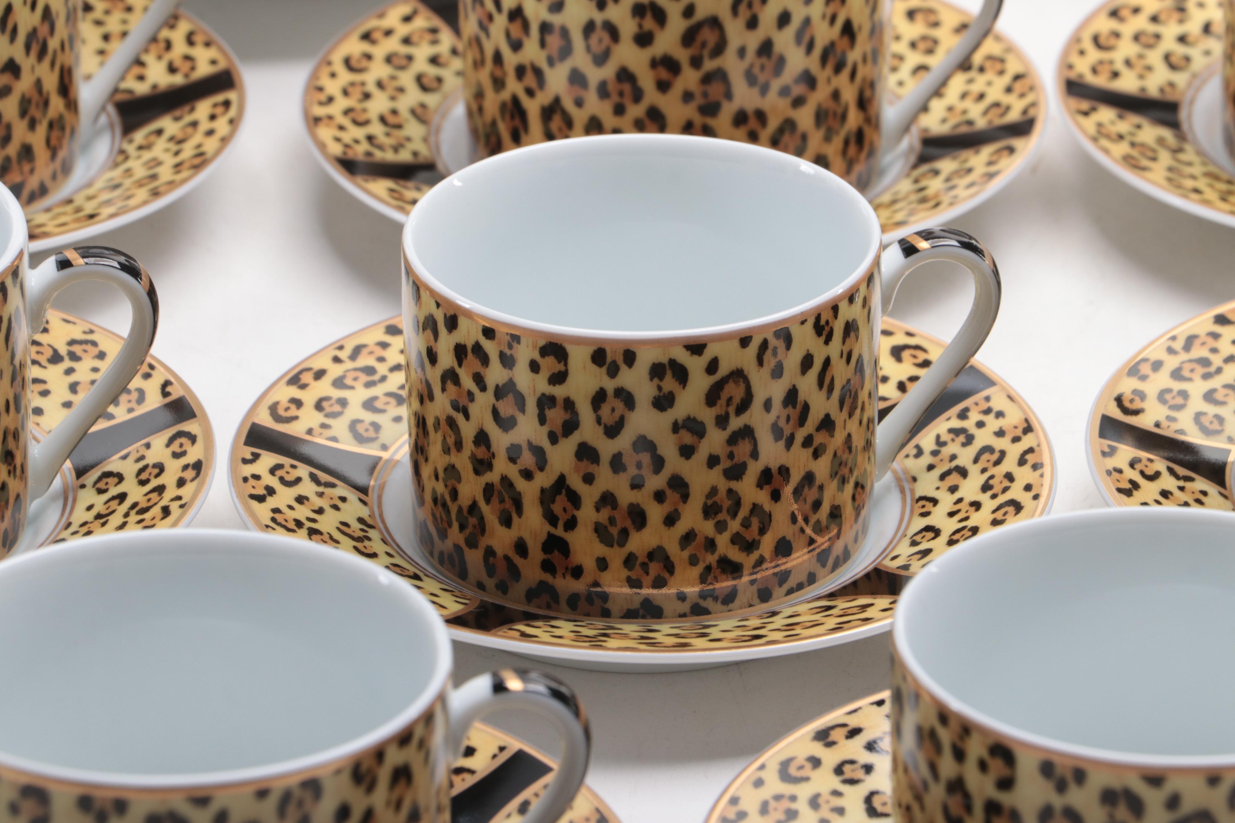 Lynn Chase Designs Porcelain "Amazonian Jaguar" Dinnerware