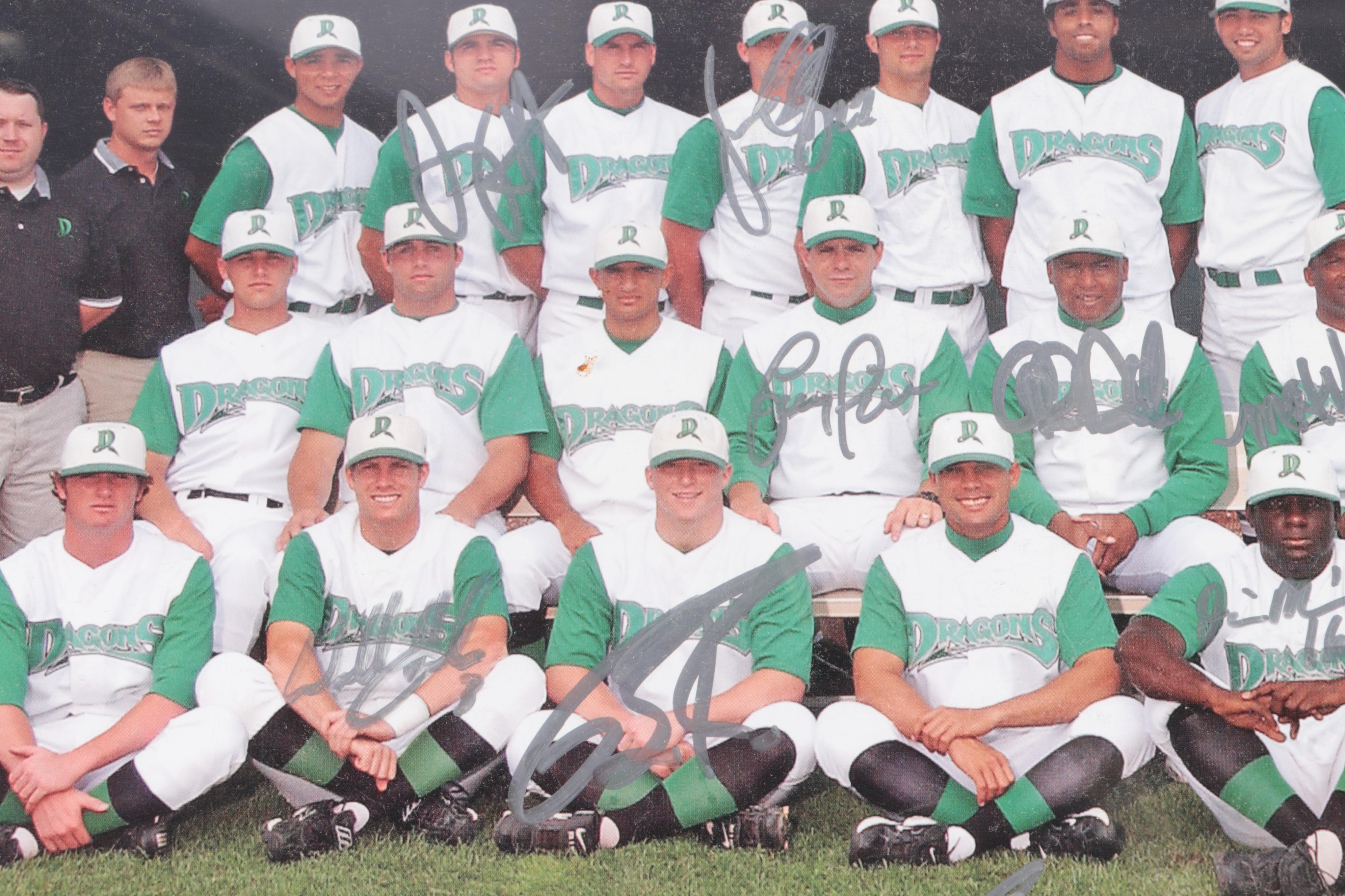 Joey Votto Signed Dayton Dragons Print with Nolan Ryan Plate and More