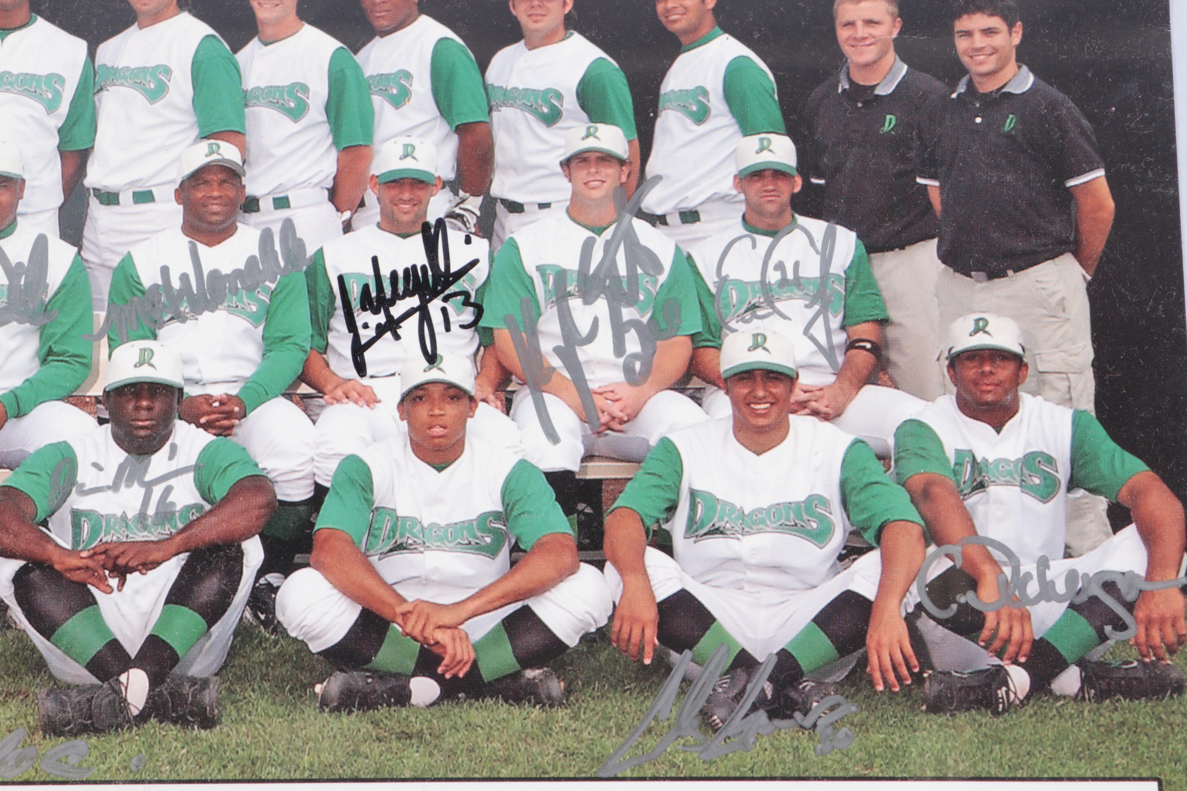 Joey Votto Signed Dayton Dragons Print with Nolan Ryan Plate and More