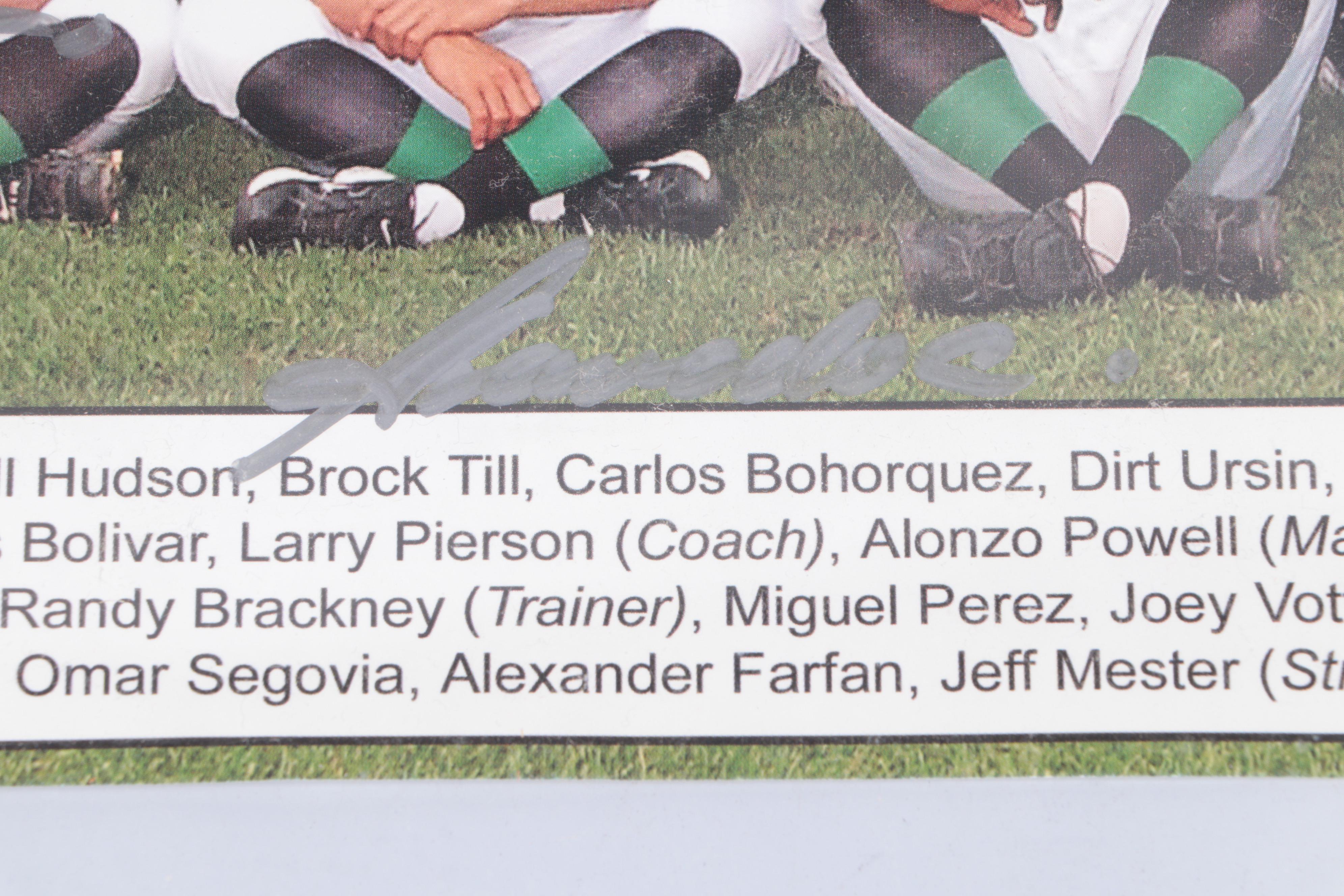 Joey Votto Signed Dayton Dragons Print with Nolan Ryan Plate and More