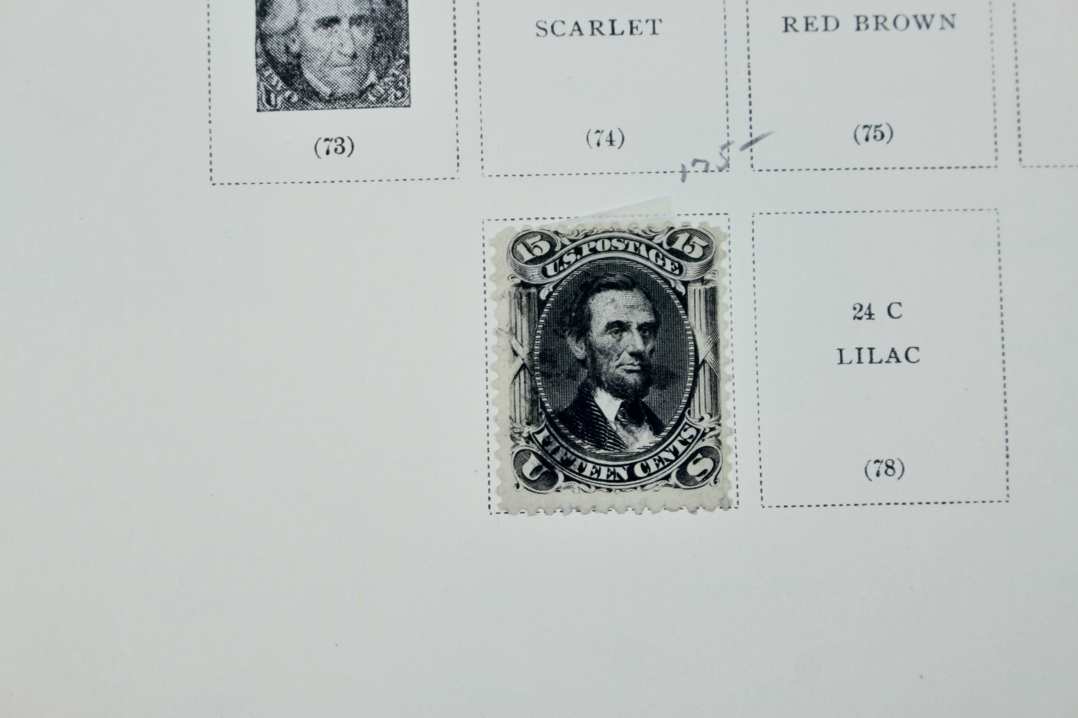 Early U.S. Postage Stamp Collection, 1851 to 1893